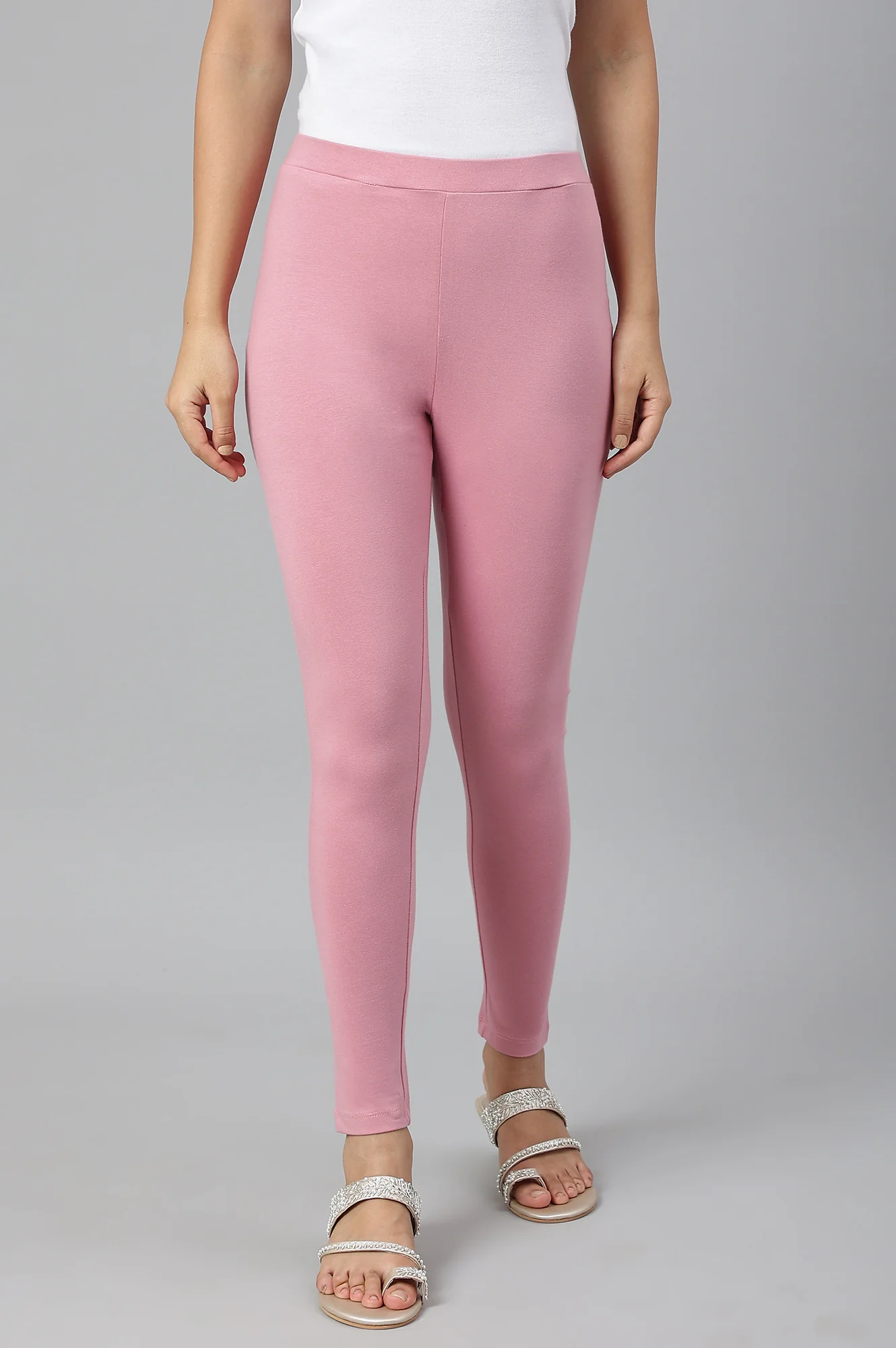 Light Purple Cotton Jersy Lycra Tights