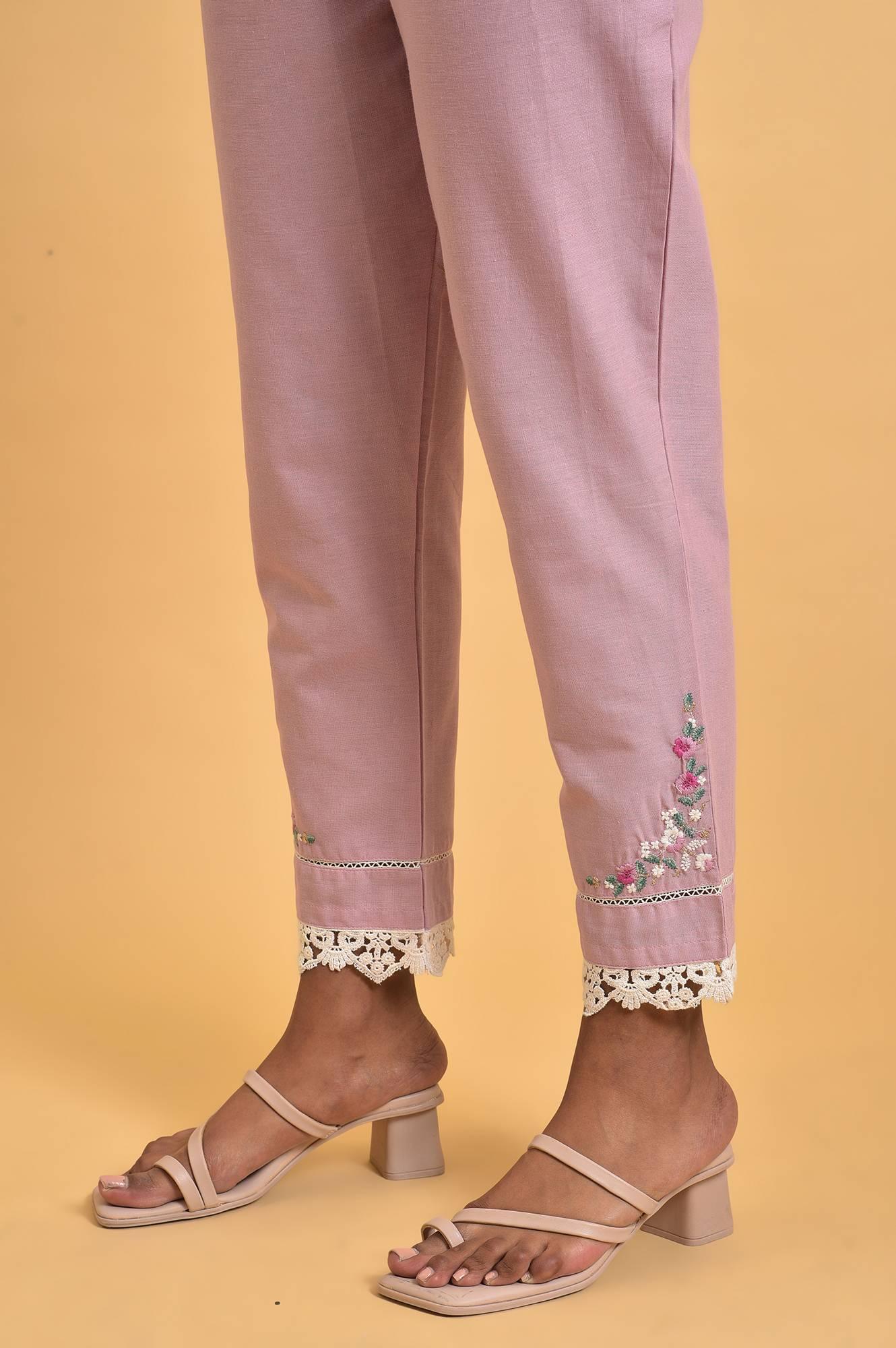 Light Purple Plus Size Short kurta Set - Image 8