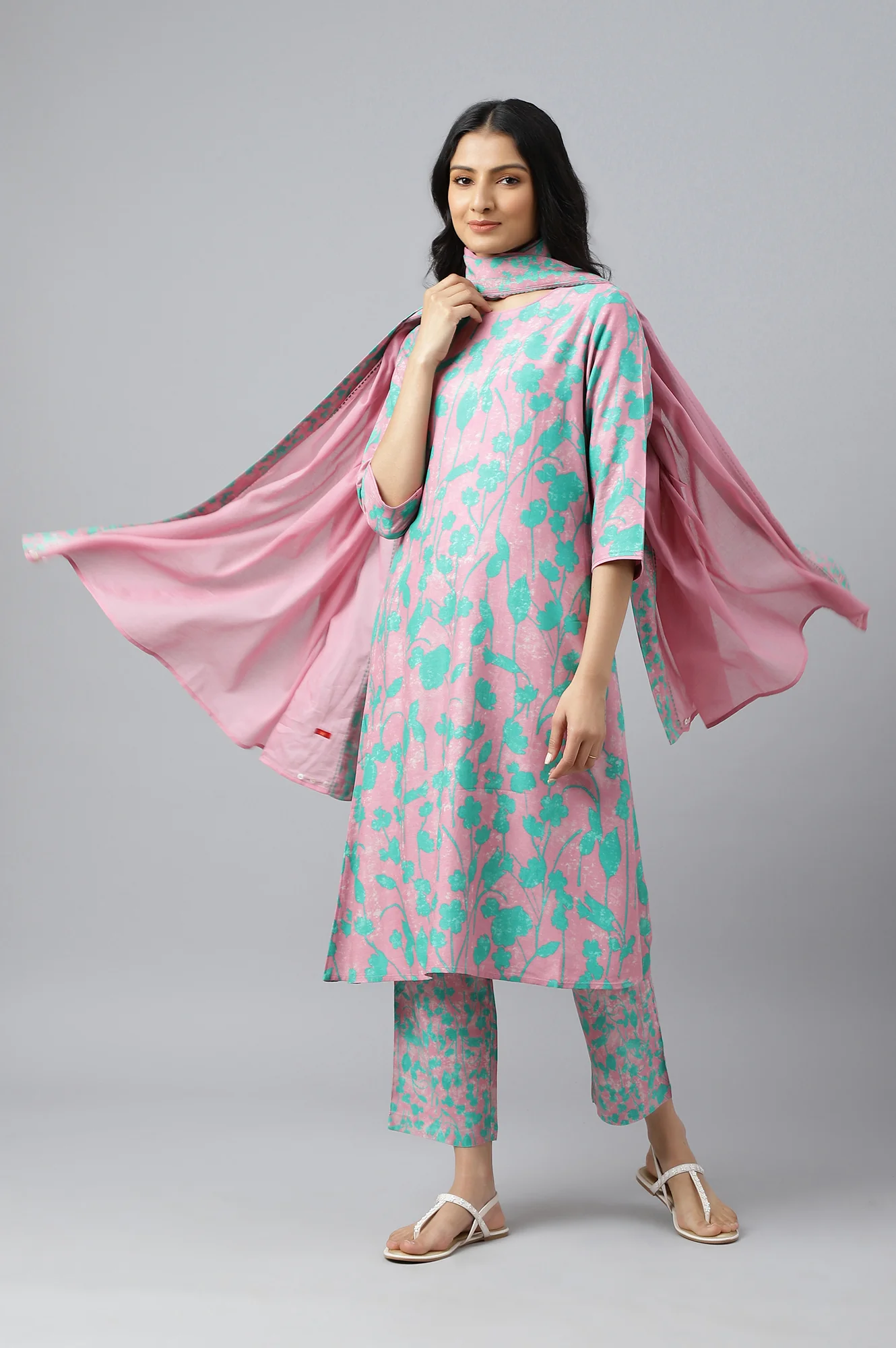Light Purple Women Drape - Image 3