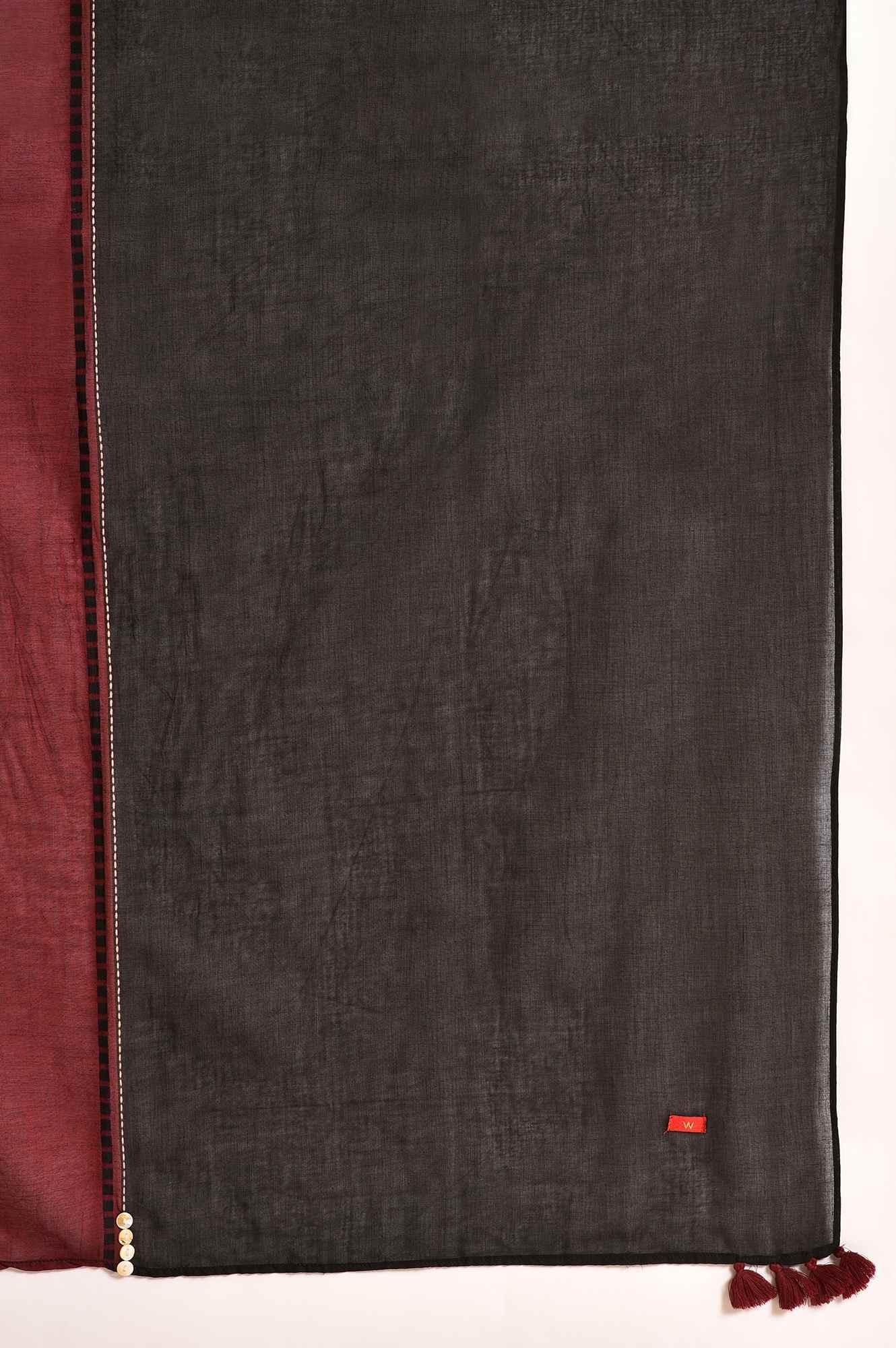 Light Red Chawal Taka Kurta, Pants And Dupatta - Image 11
