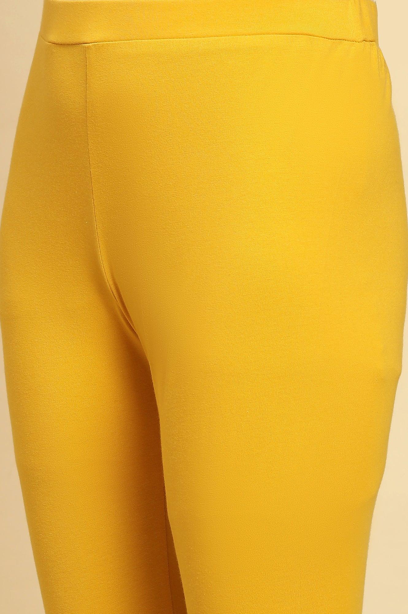 Marigold Yellow Knitted Tights - Image 7