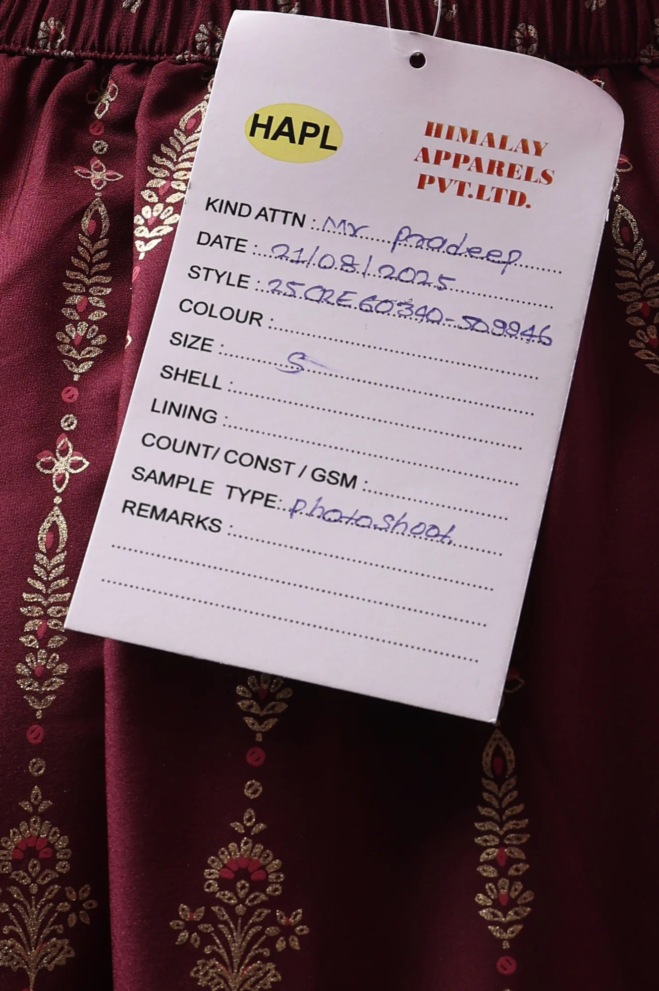 Maroon Ethnic Printed Flared Skirt - Image 7