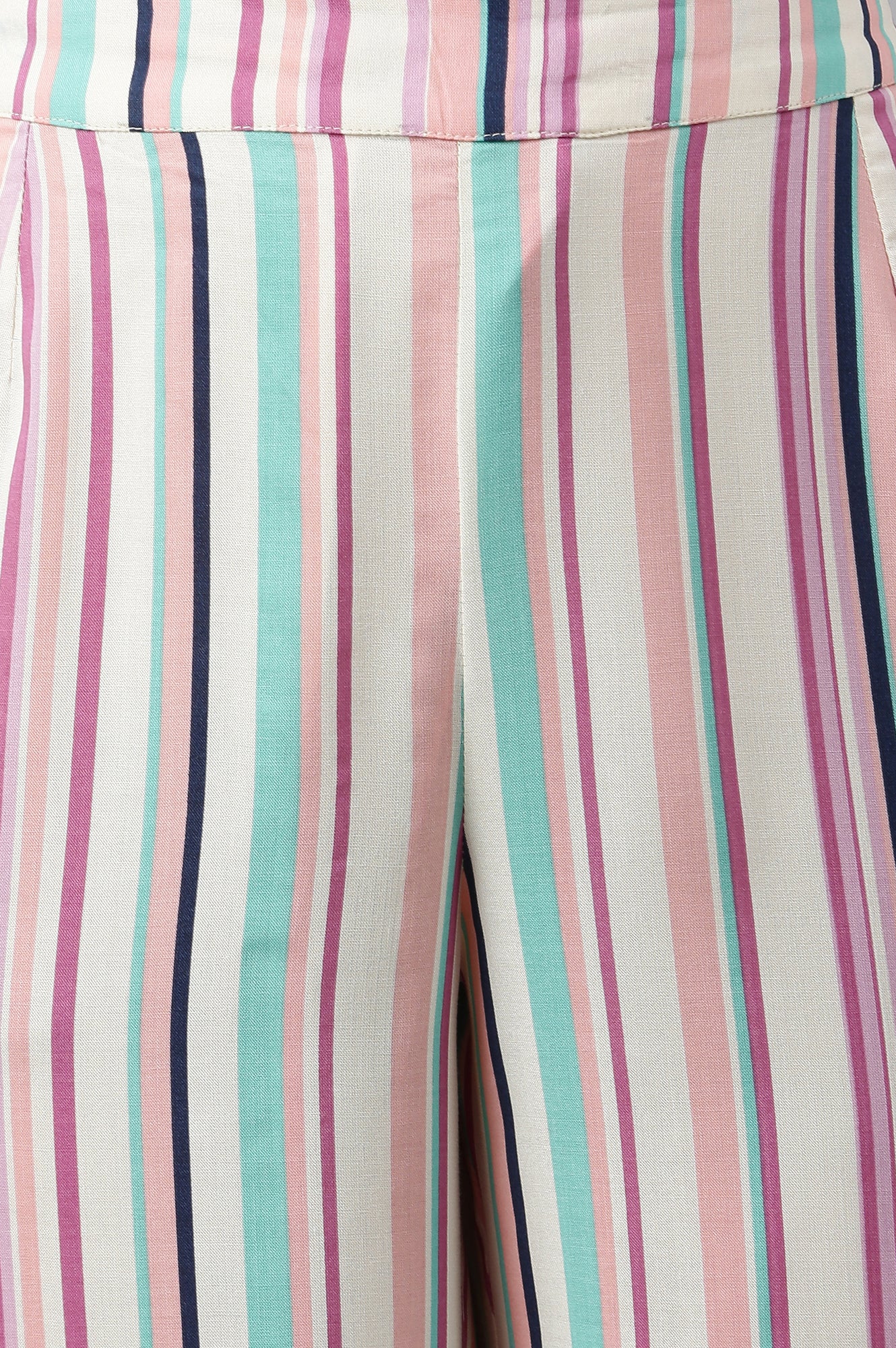 Multicoloured Rayon Printed Parallel Pants - Image 9
