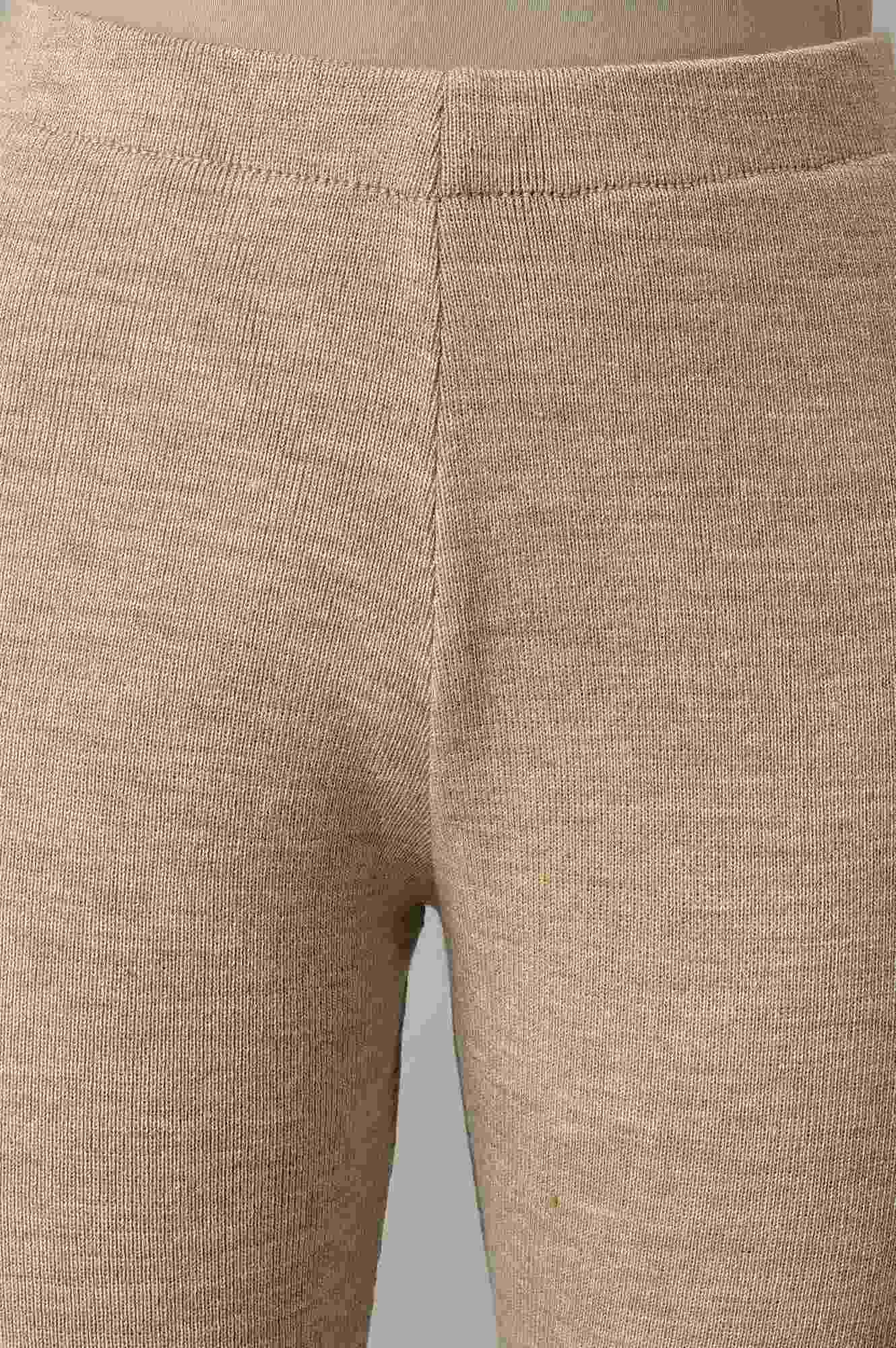 Natural Melange Knitted Winter Tights - Image 6