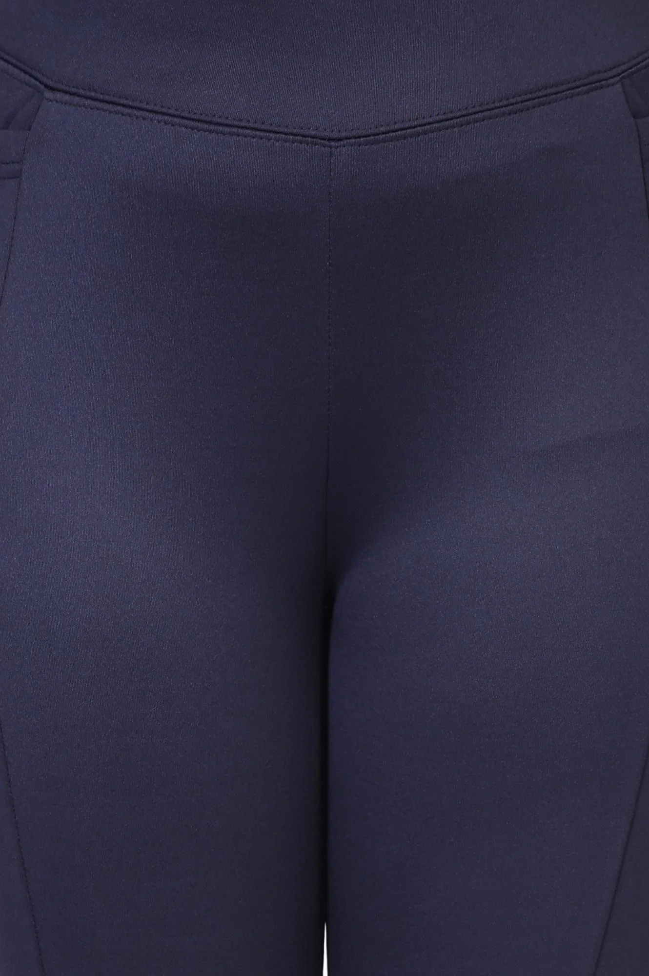 Navy Blue Solid Ankle-Length Rayon Tights - Image 6