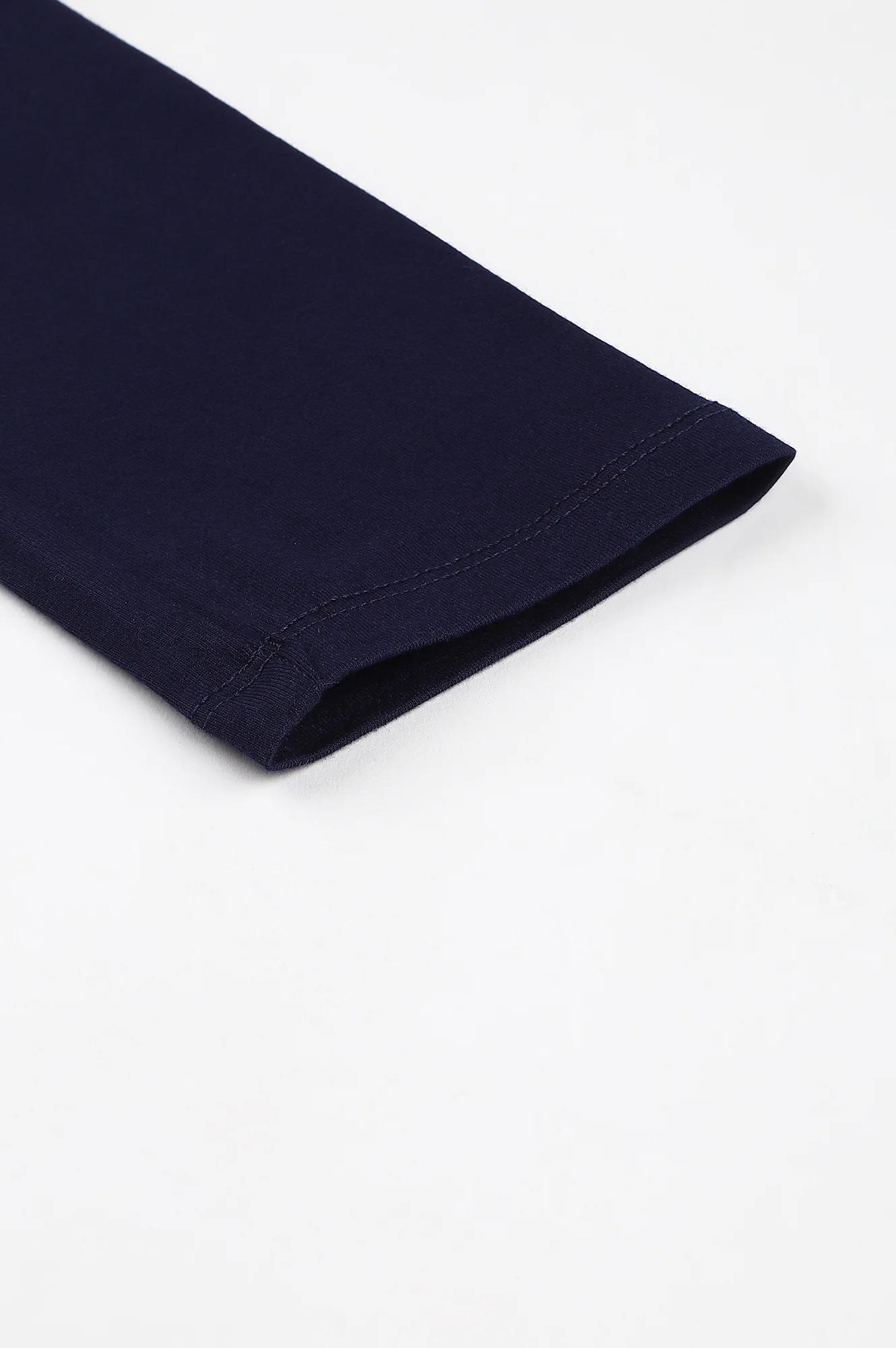 Navy Blue Solid Knitted Women Tights - Image 7