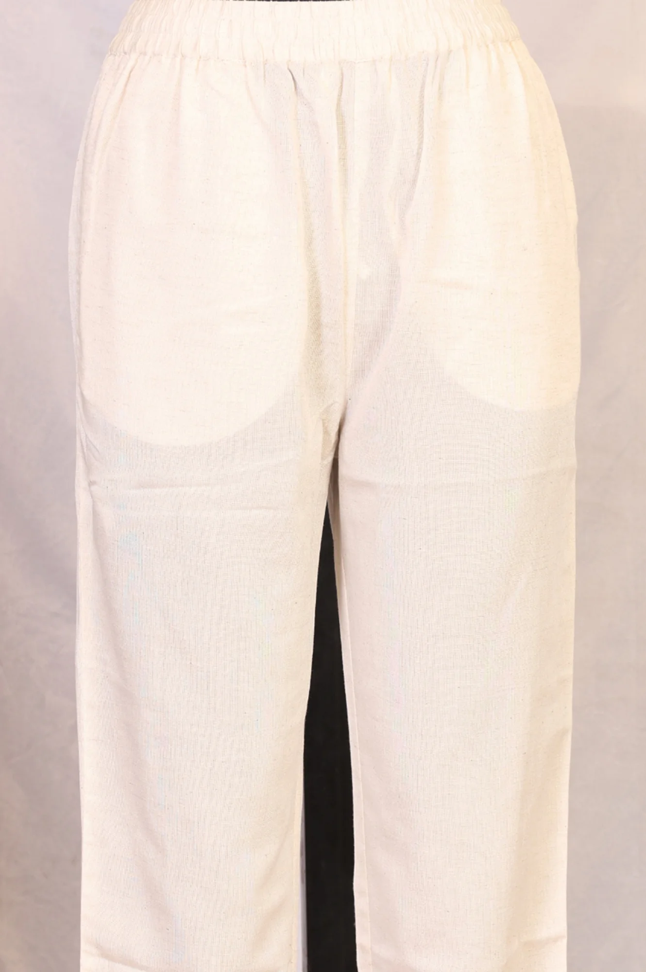 Off White Embroidered Rayon Straight Kurta and Pants Set - Image 6