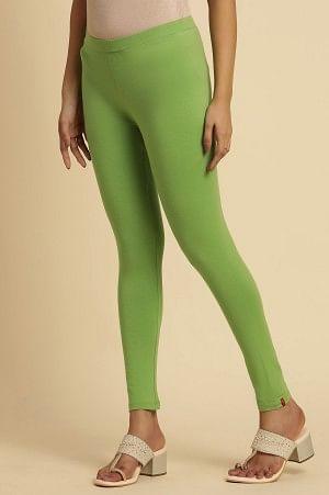 Pear Green Knitted Tights - Image 2