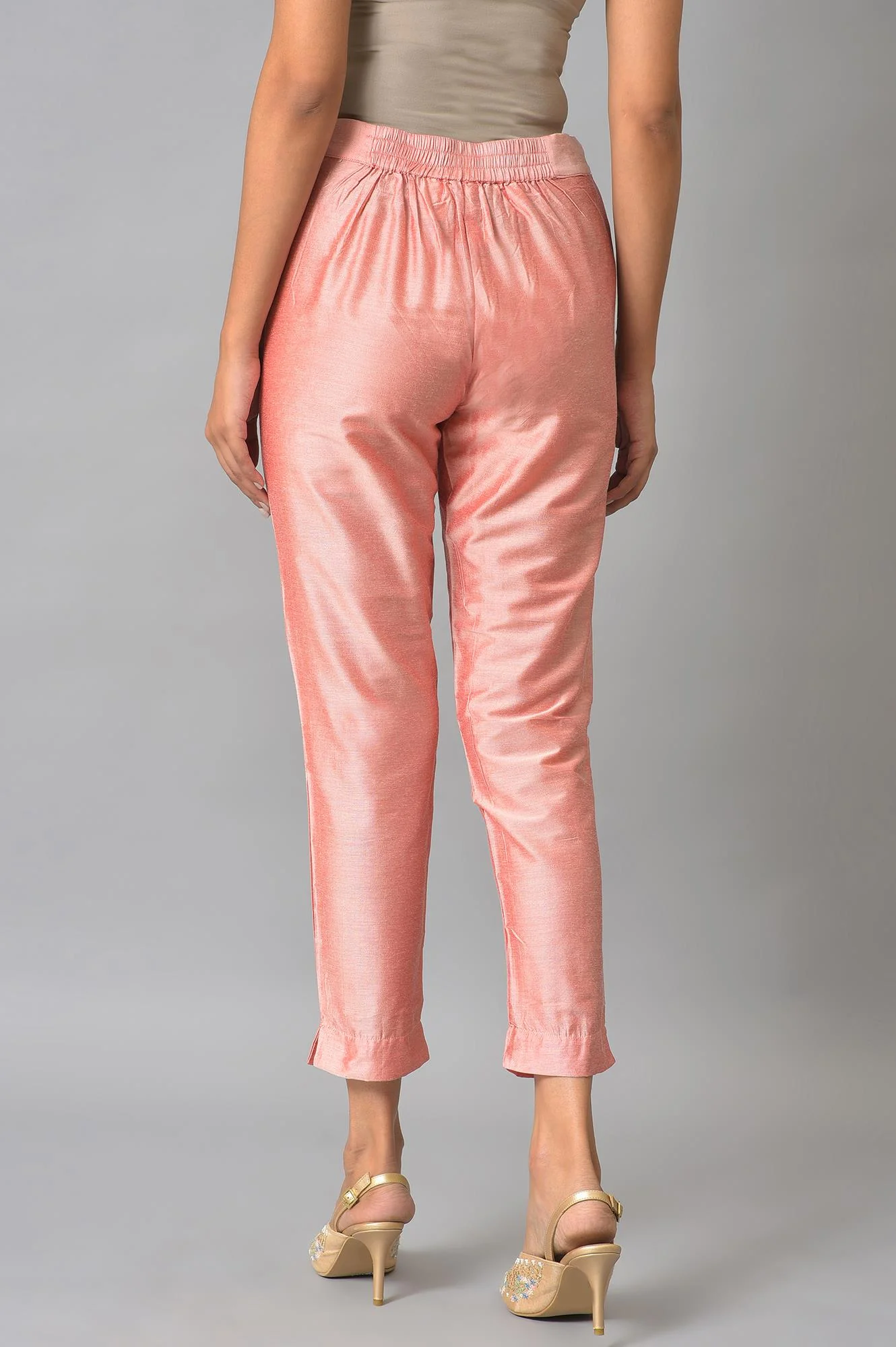 Pink Floral Printed Rayon Straight Kurta and Slim Pant Set - Image 6