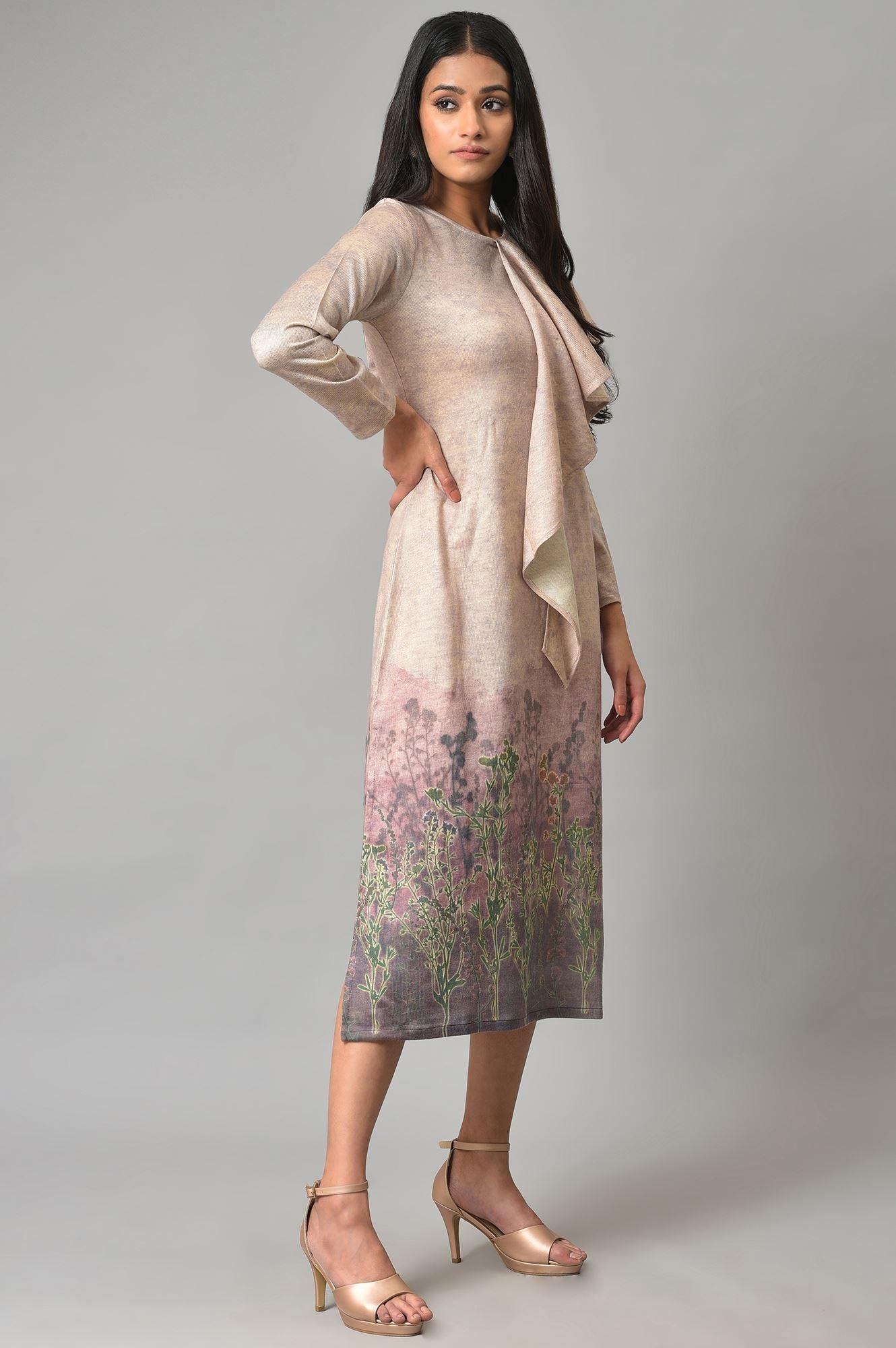 Pink Front Cascade Western Dress - Image 4