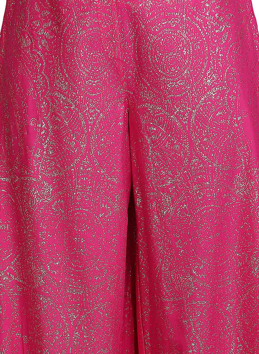 Pink Glittery Culottes - Image 4