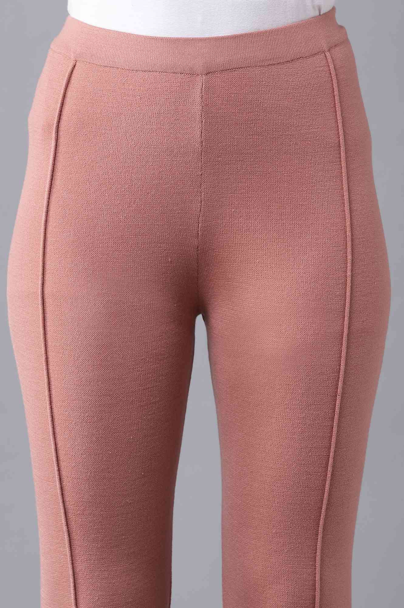Pink Pintuck Tights - Image 6