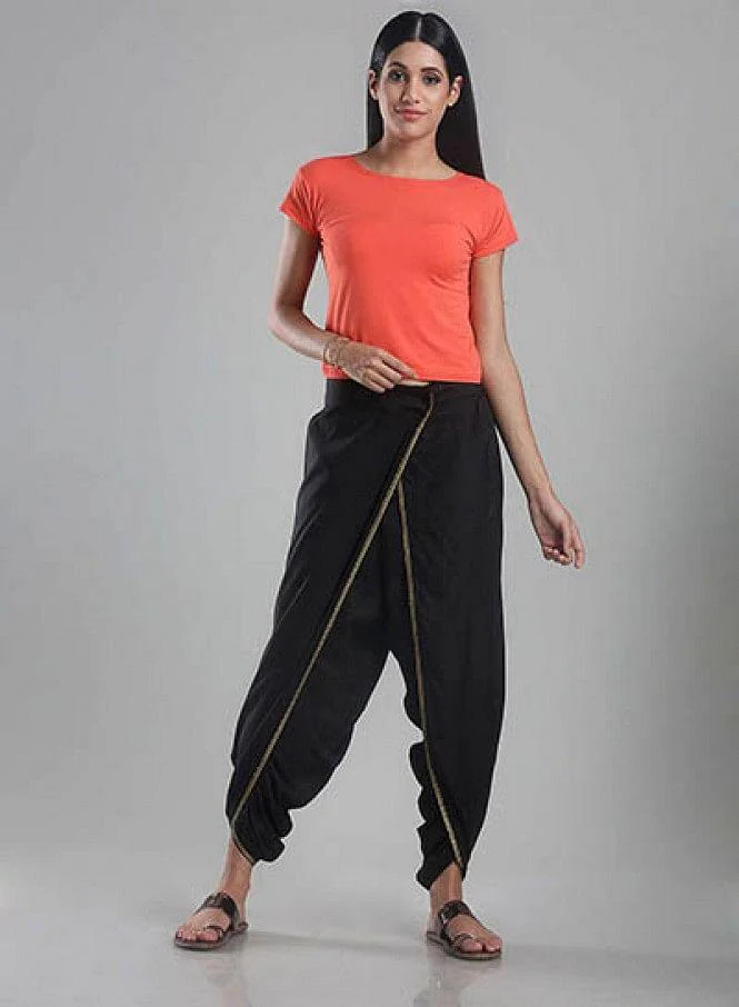 Black Dhoti Pants - Image 5