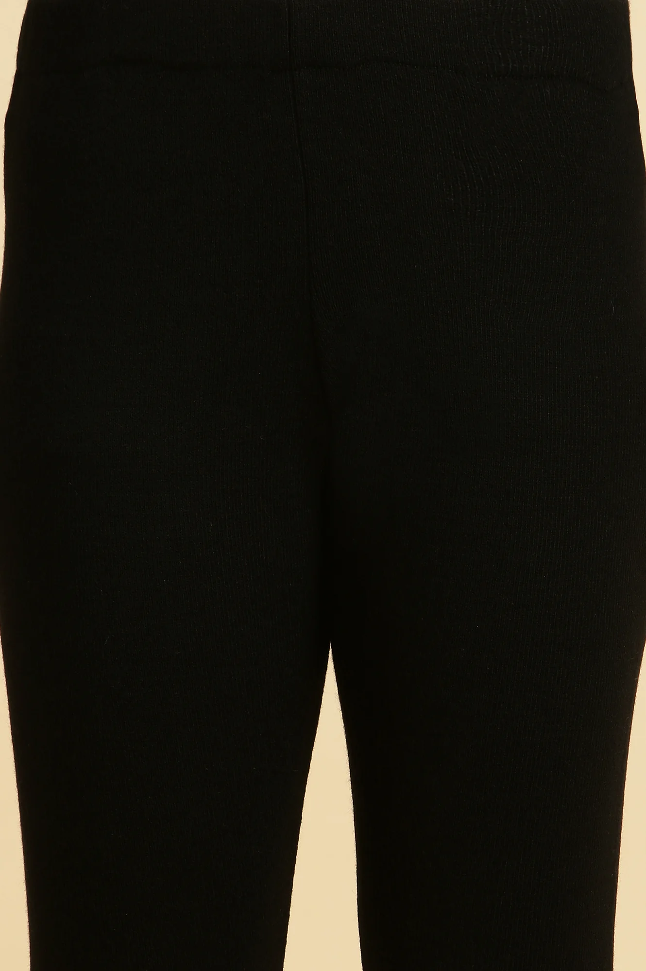 Black Embroidered Winter Kurta And Tights Set - Image 8
