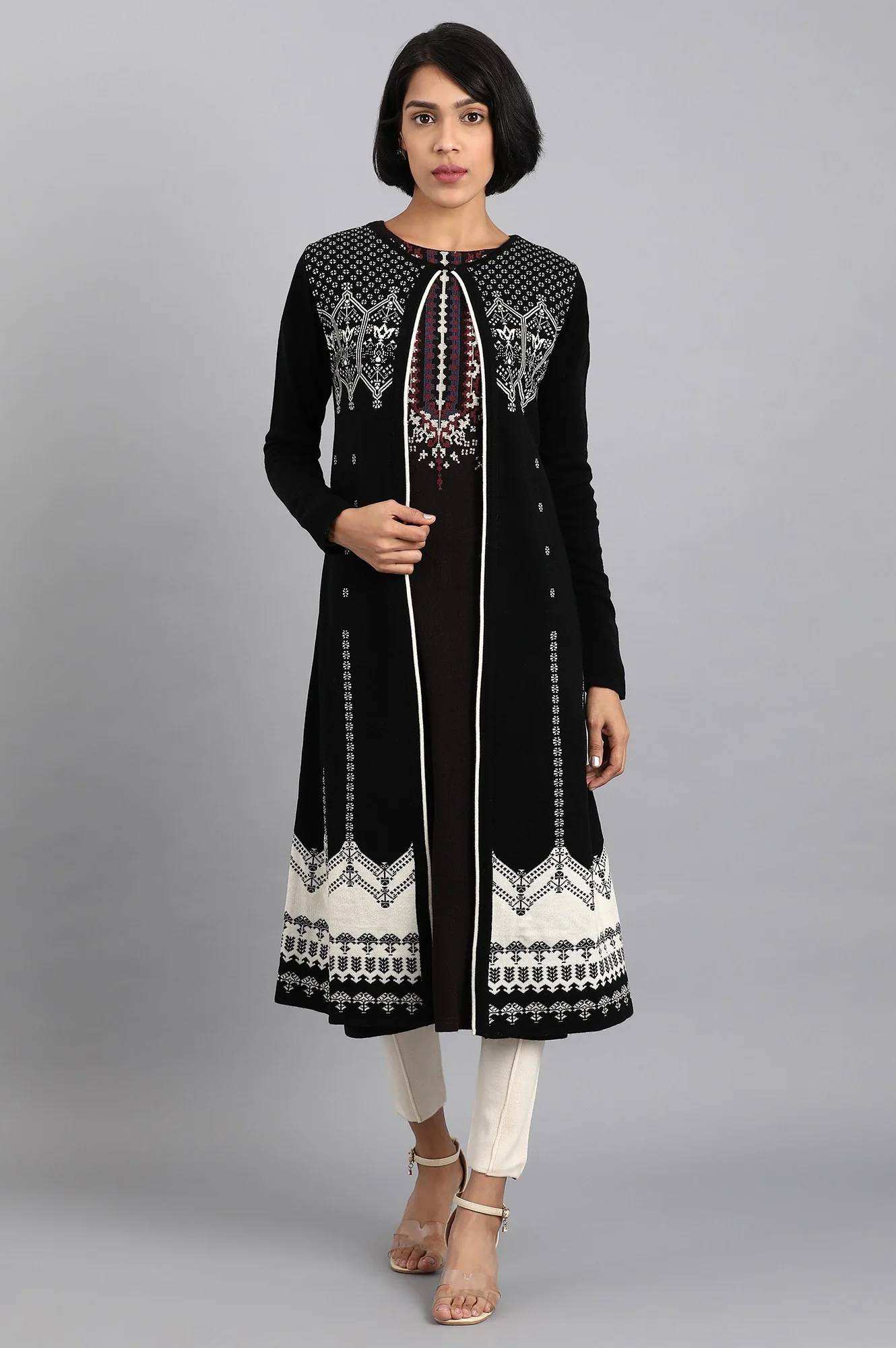 Black Knitted Cardigan