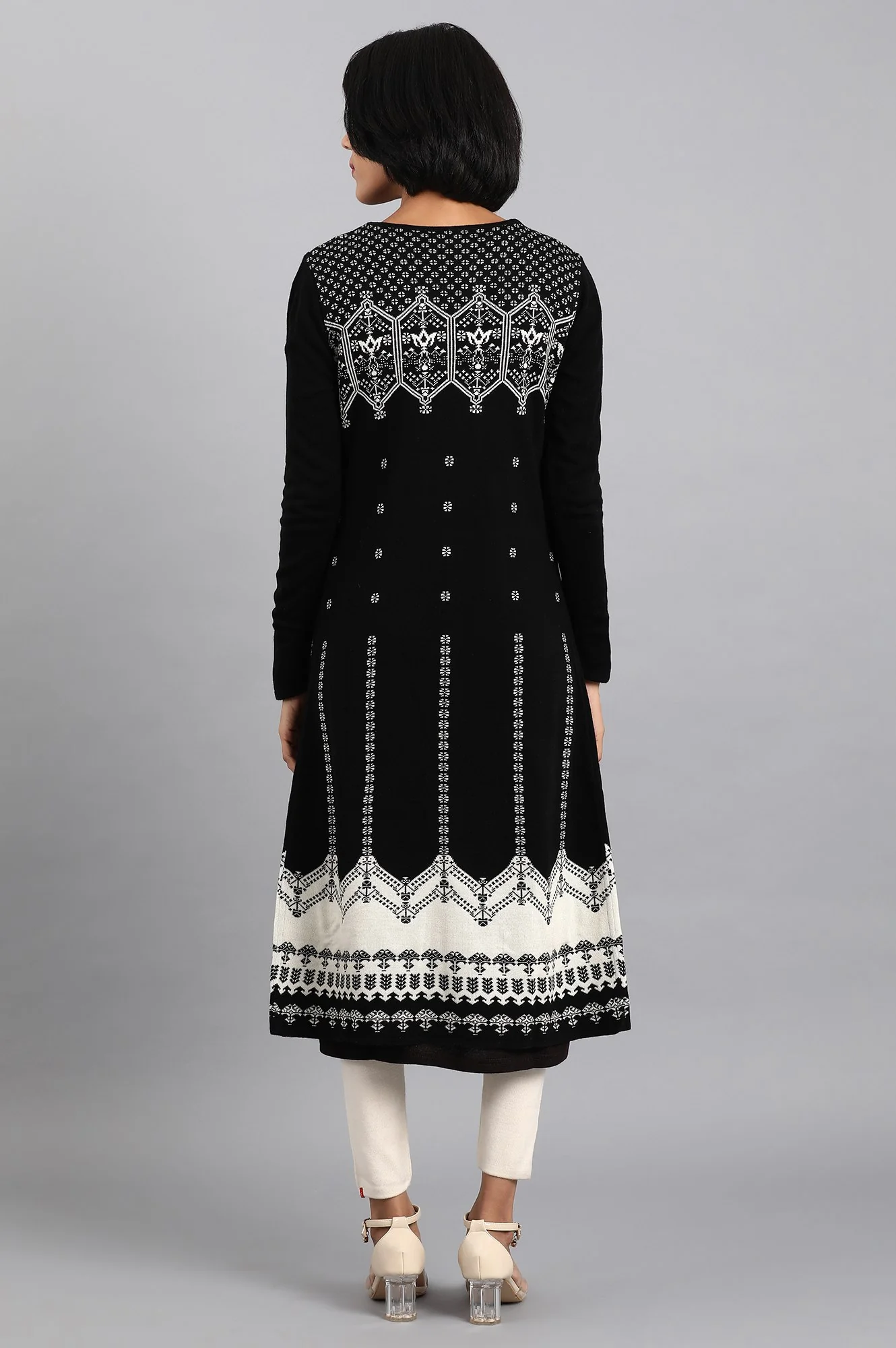 Black Knitted Cardigan - Image 5