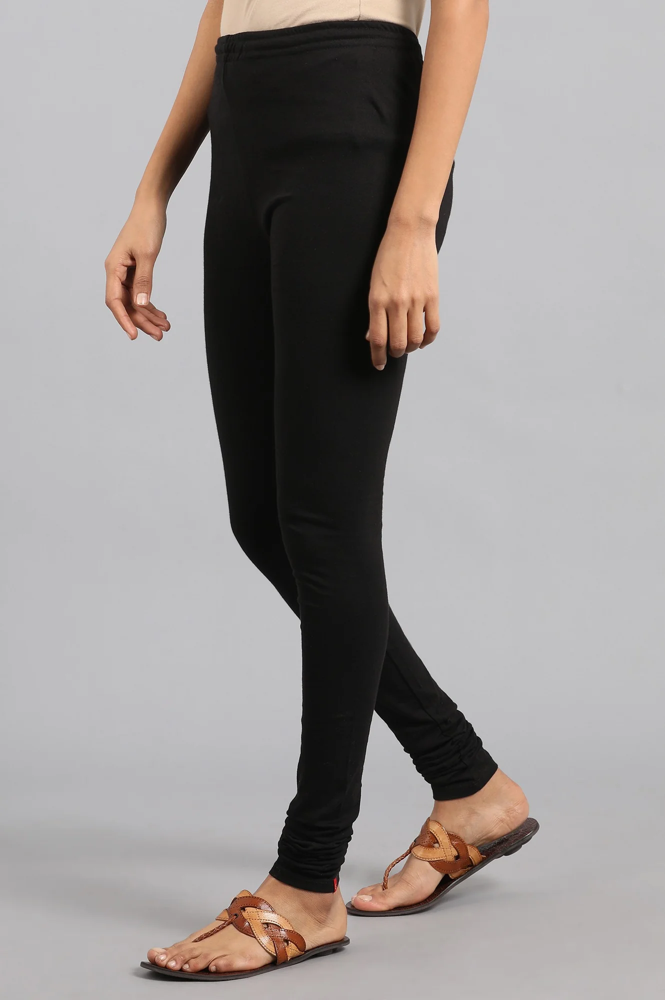 Black Knitted Churidar - Image 3