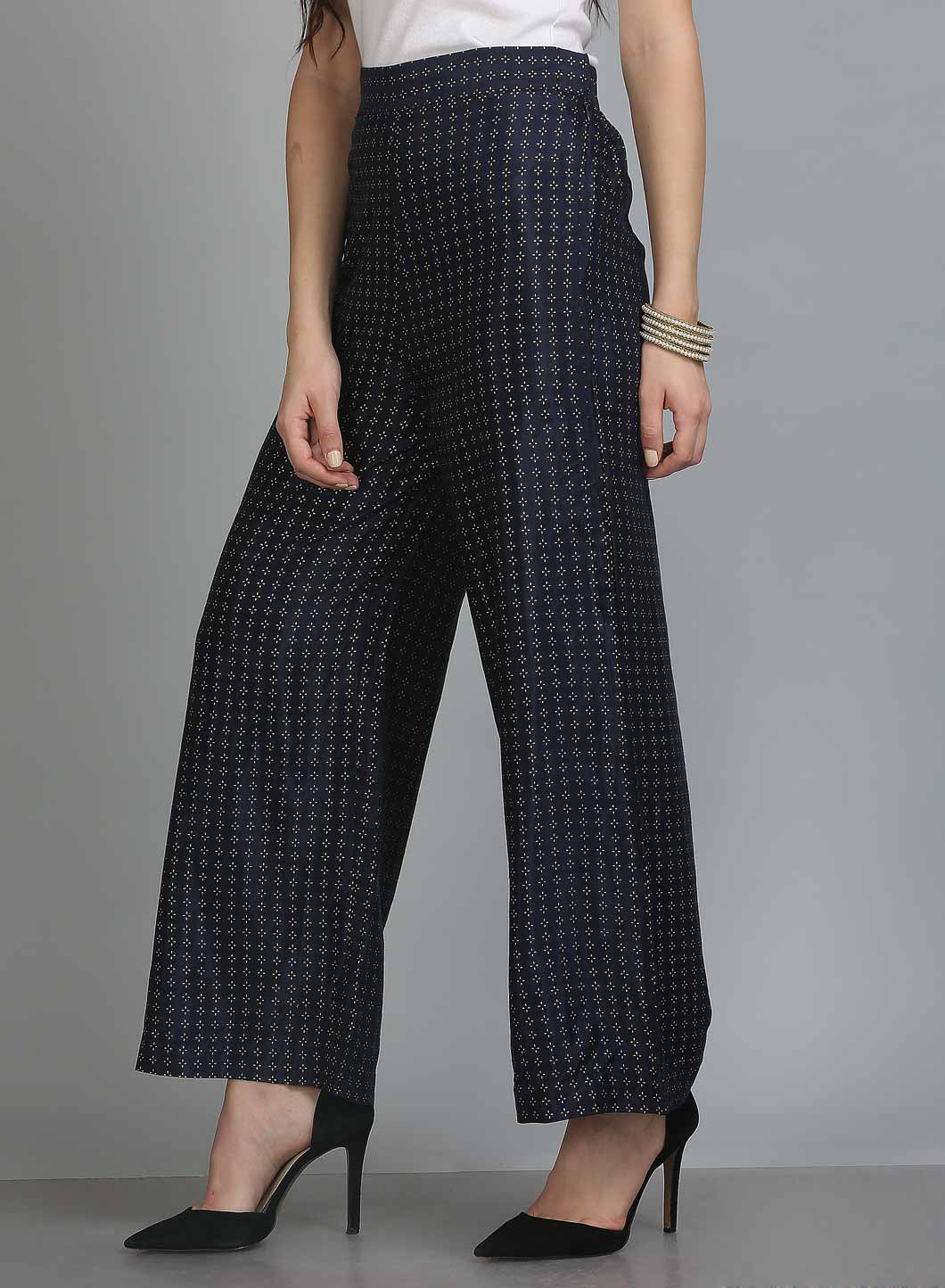 Black Printed Pants - Image 3