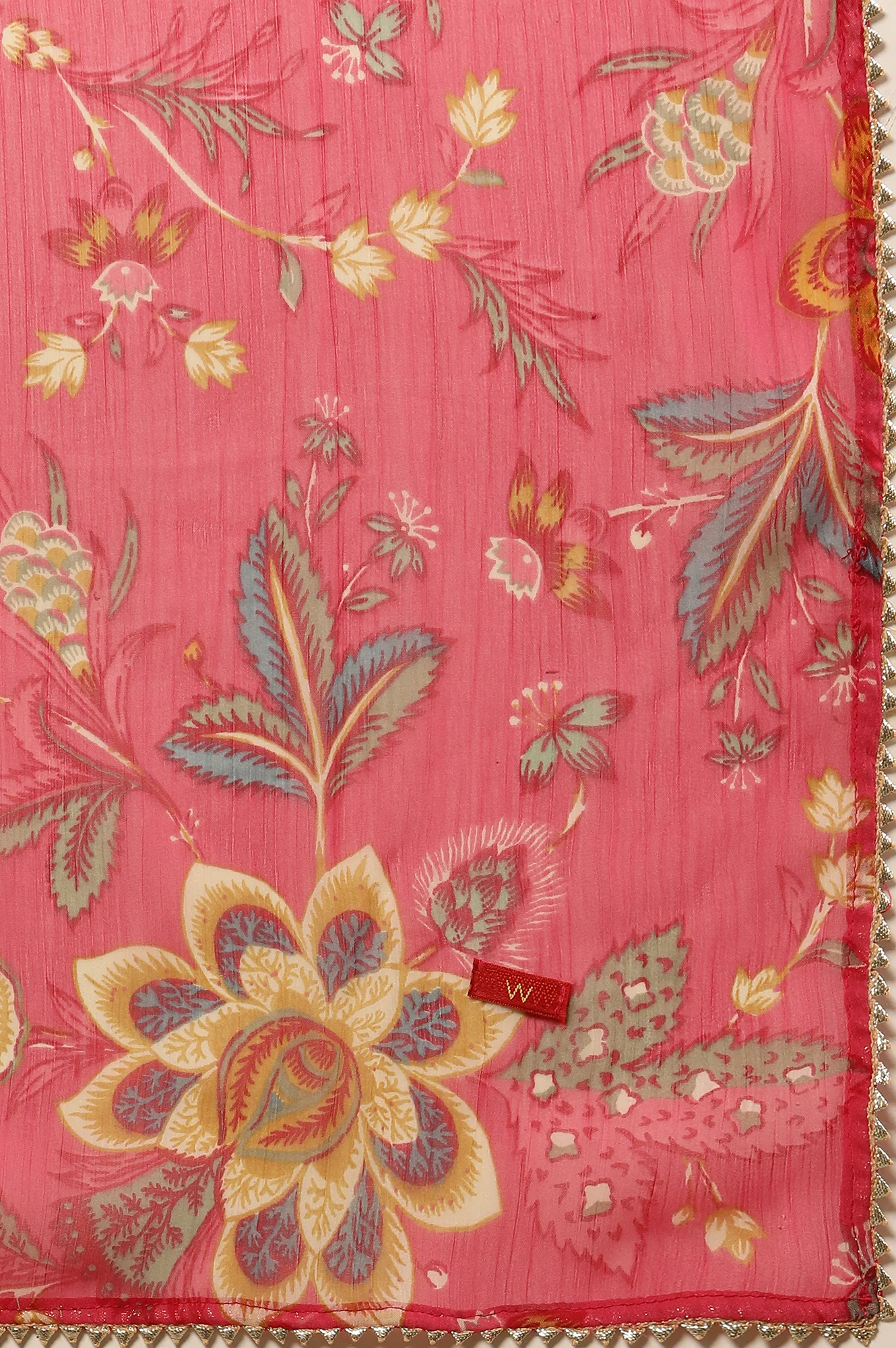 Blue Embroidered Kurta, Printed Salwar And Dupatta Set - Image 10