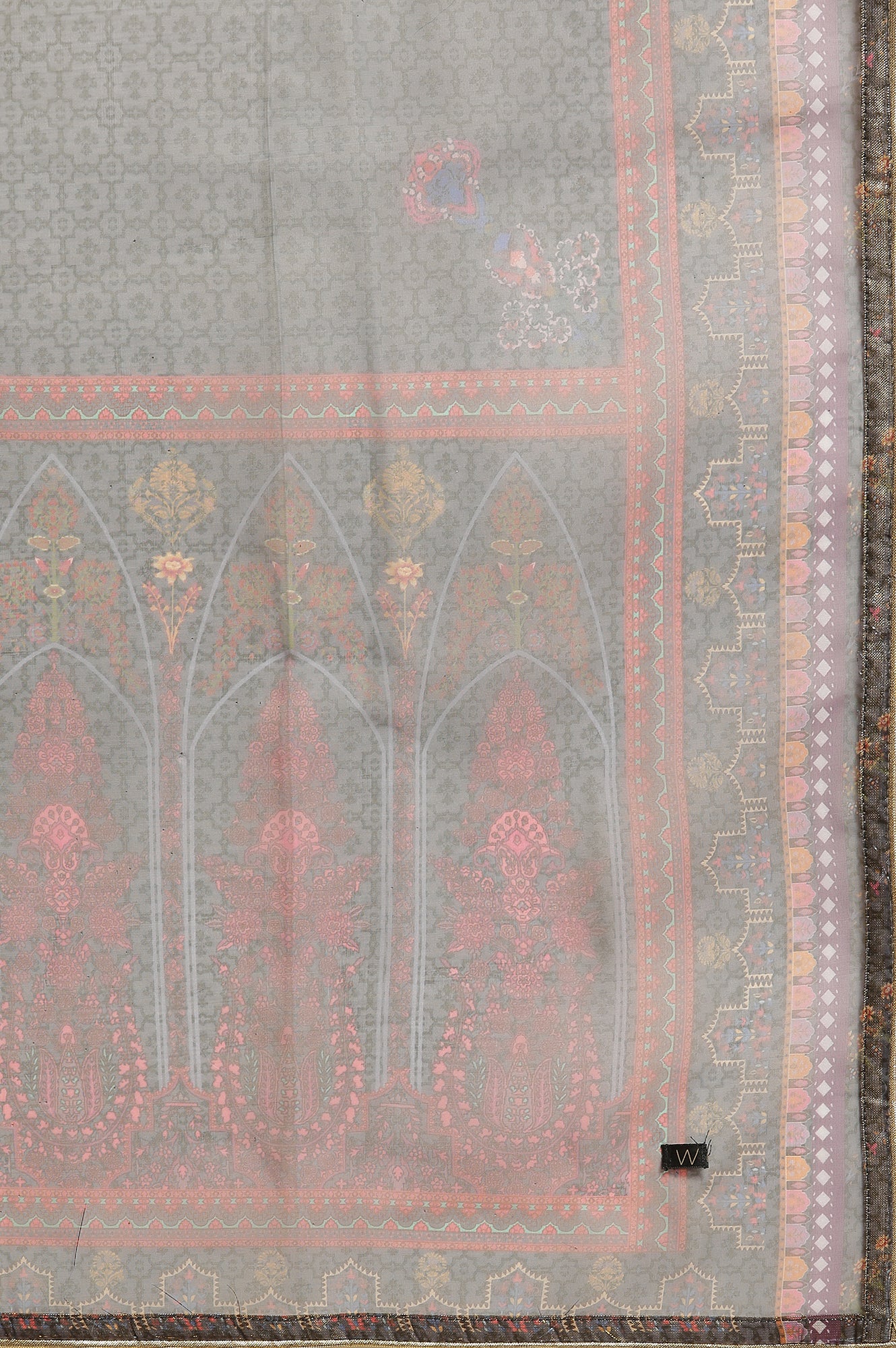 Blue Embroidered Kurta, Straight Pants & Dupatta Set - Image 10