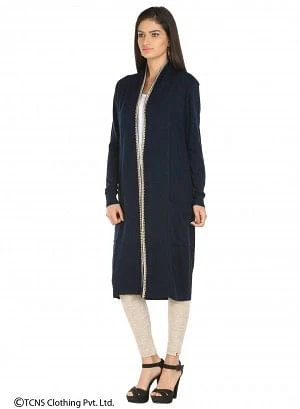 Blue Long Cardigan - Image 2