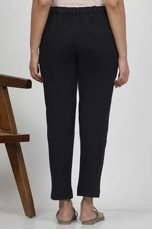 Blue Slim-Fit Work Wear Trousers - Image 3