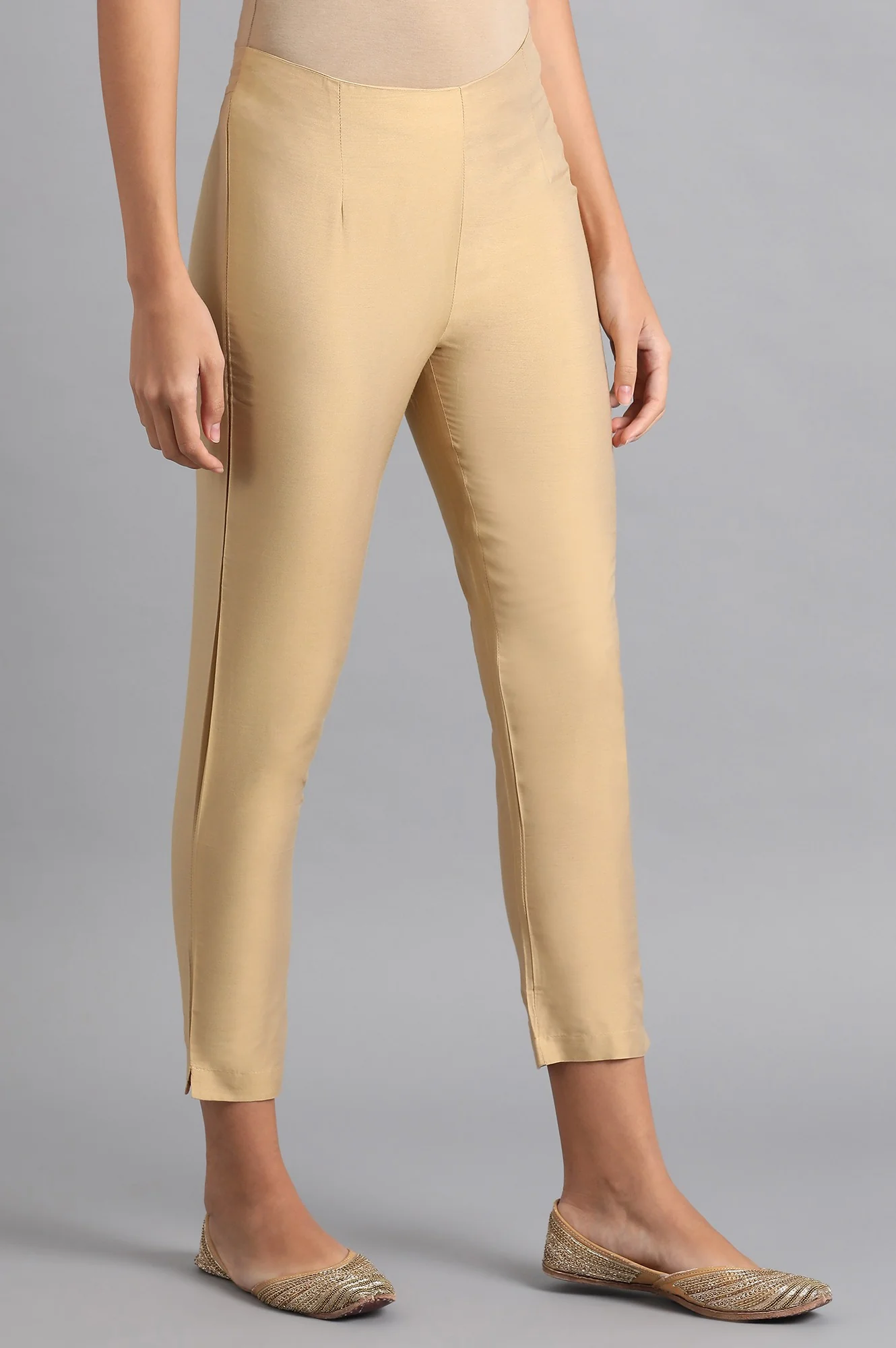 Gold Solid Trousers - Image 4