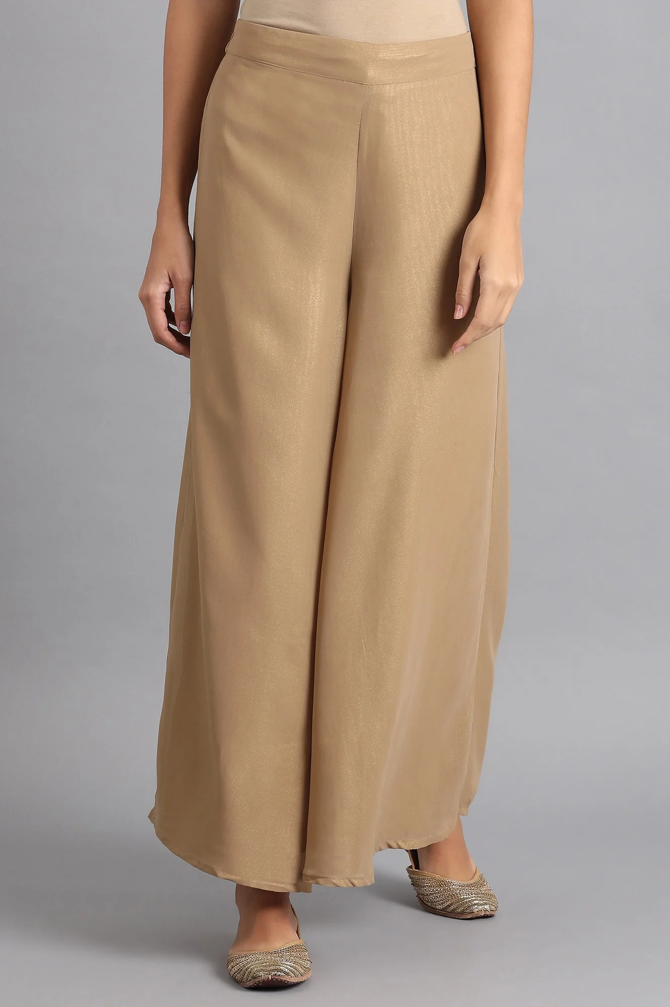 Golden Flared Pants - Image 2