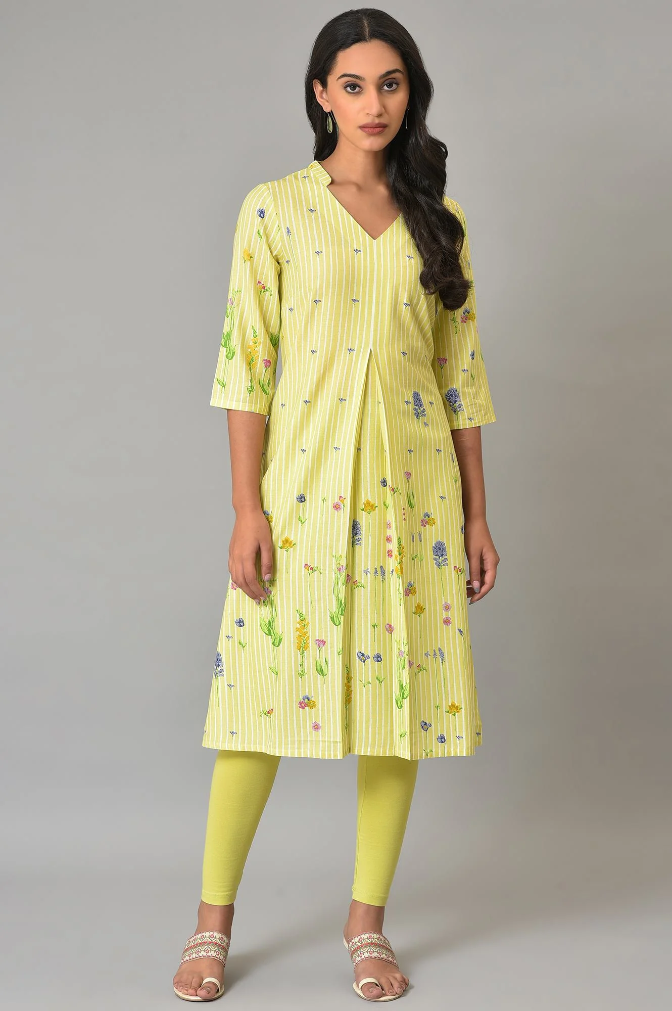 Green Cotton Jersey Tights - Image 5