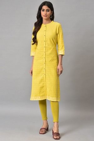 Green Cotton Jersey Tights - Image 4