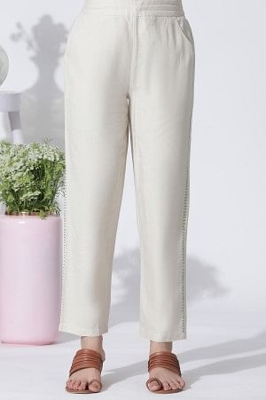 Green Dobby Polka Dot Dress And Pants Set - Image 9