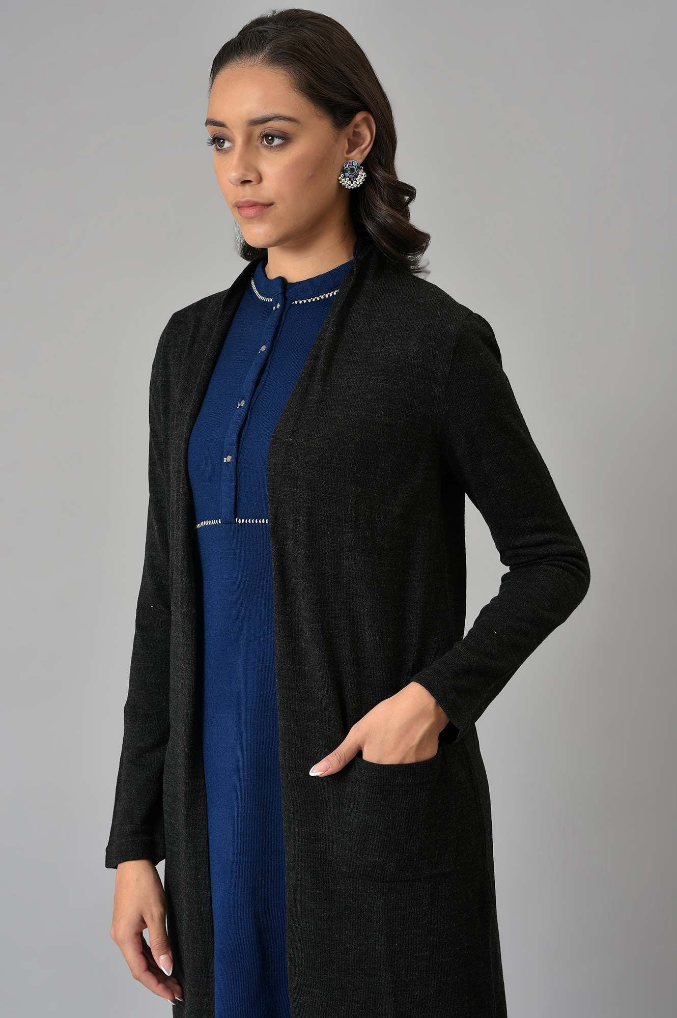 Grey Basic Cardigan - Image 6