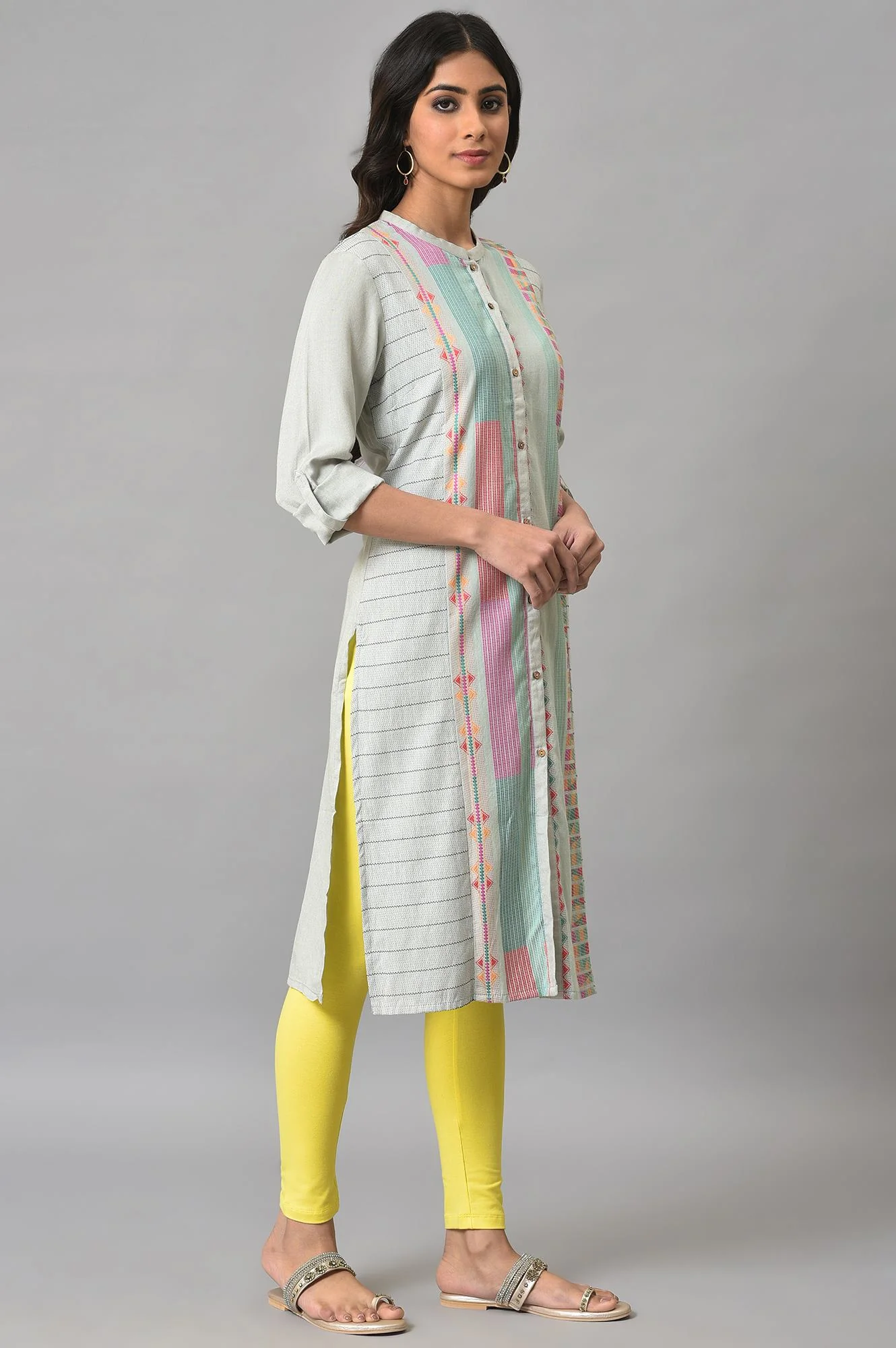 Light Blue Dobby kurta - Image 4