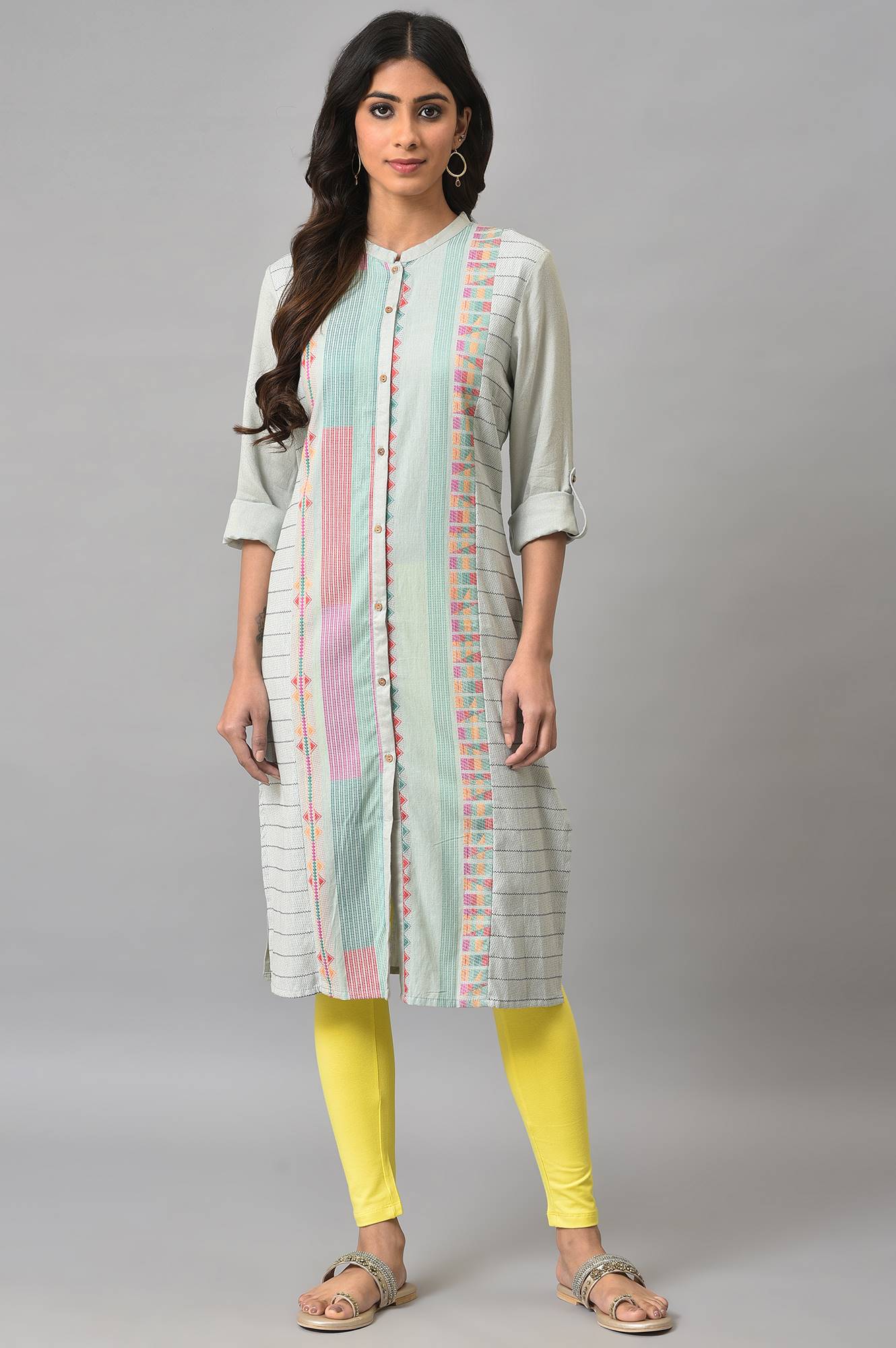 Light Blue Dobby kurta - Image 6