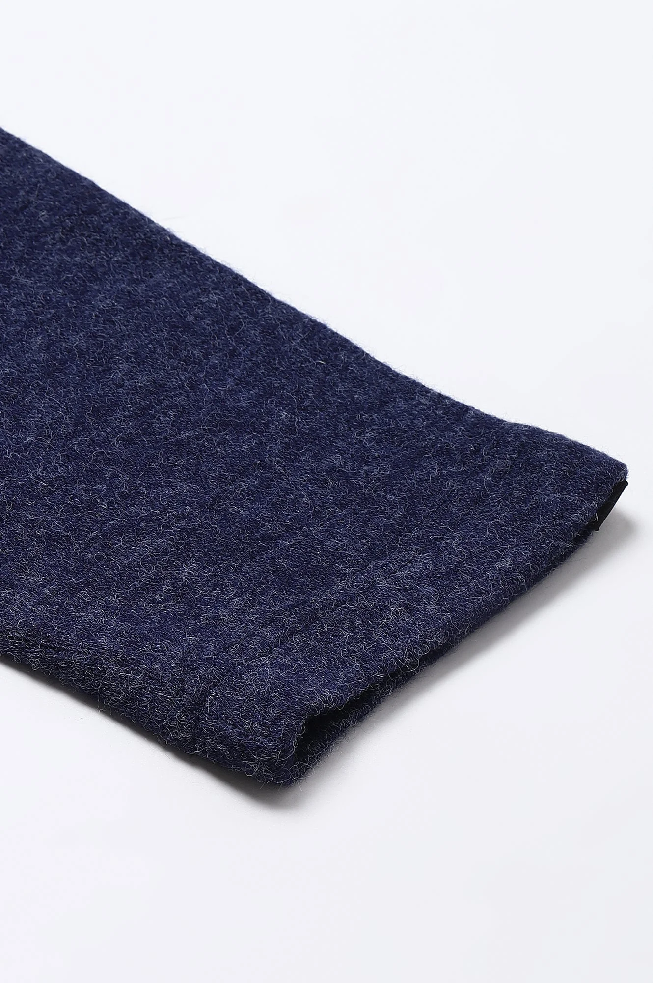 Navy Blue Solid Skinny-fit Knit Tights with Elasticated Waistband - Image 8