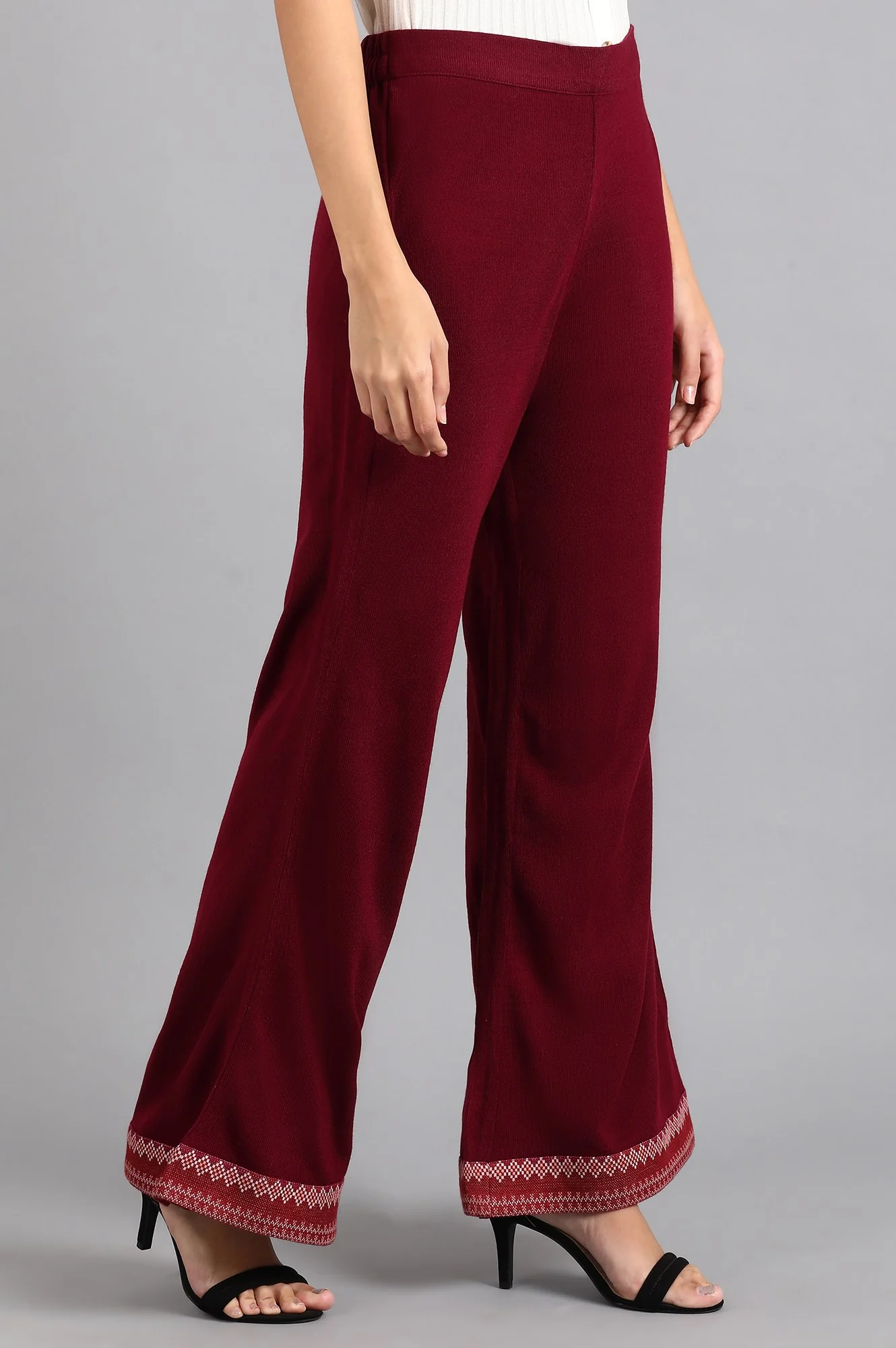 Maroon Parallel Pants - Image 4