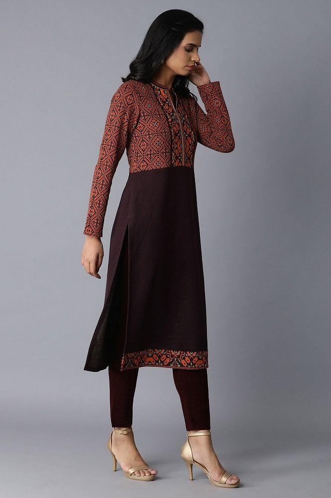 Orange Straight kurta - Image 4