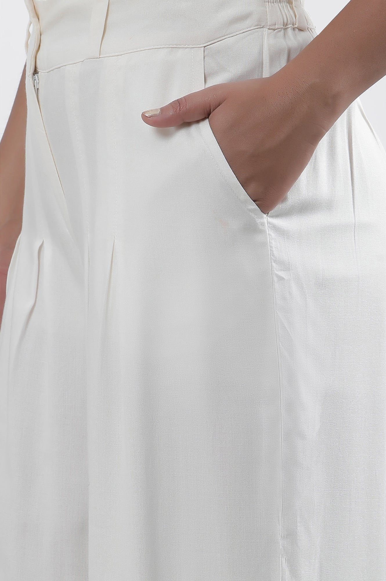 Orange & White Printed Kurta, Pants And Dupatta Set - Image 9