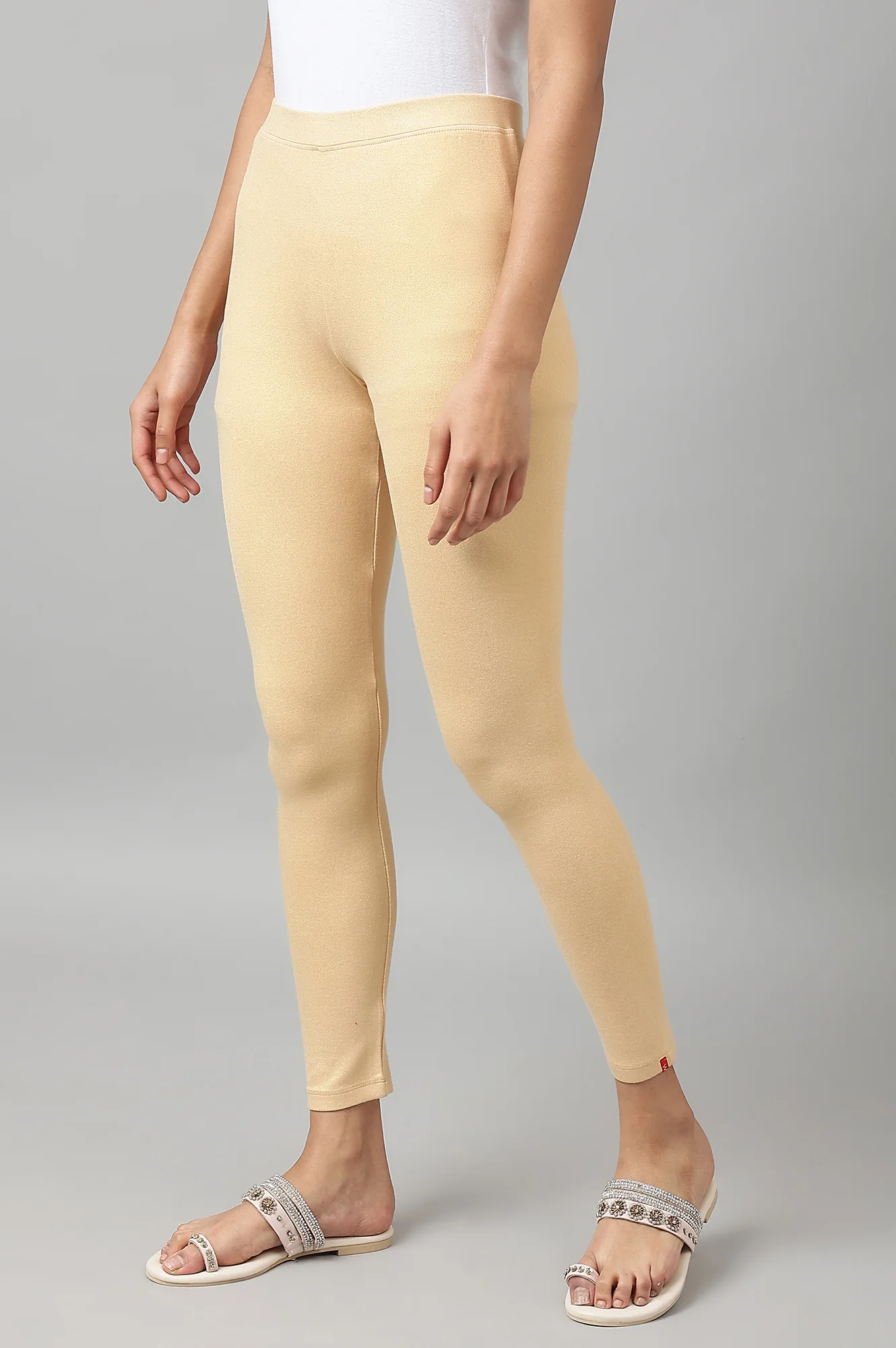 Peach Ankle Length Tights - Image 2