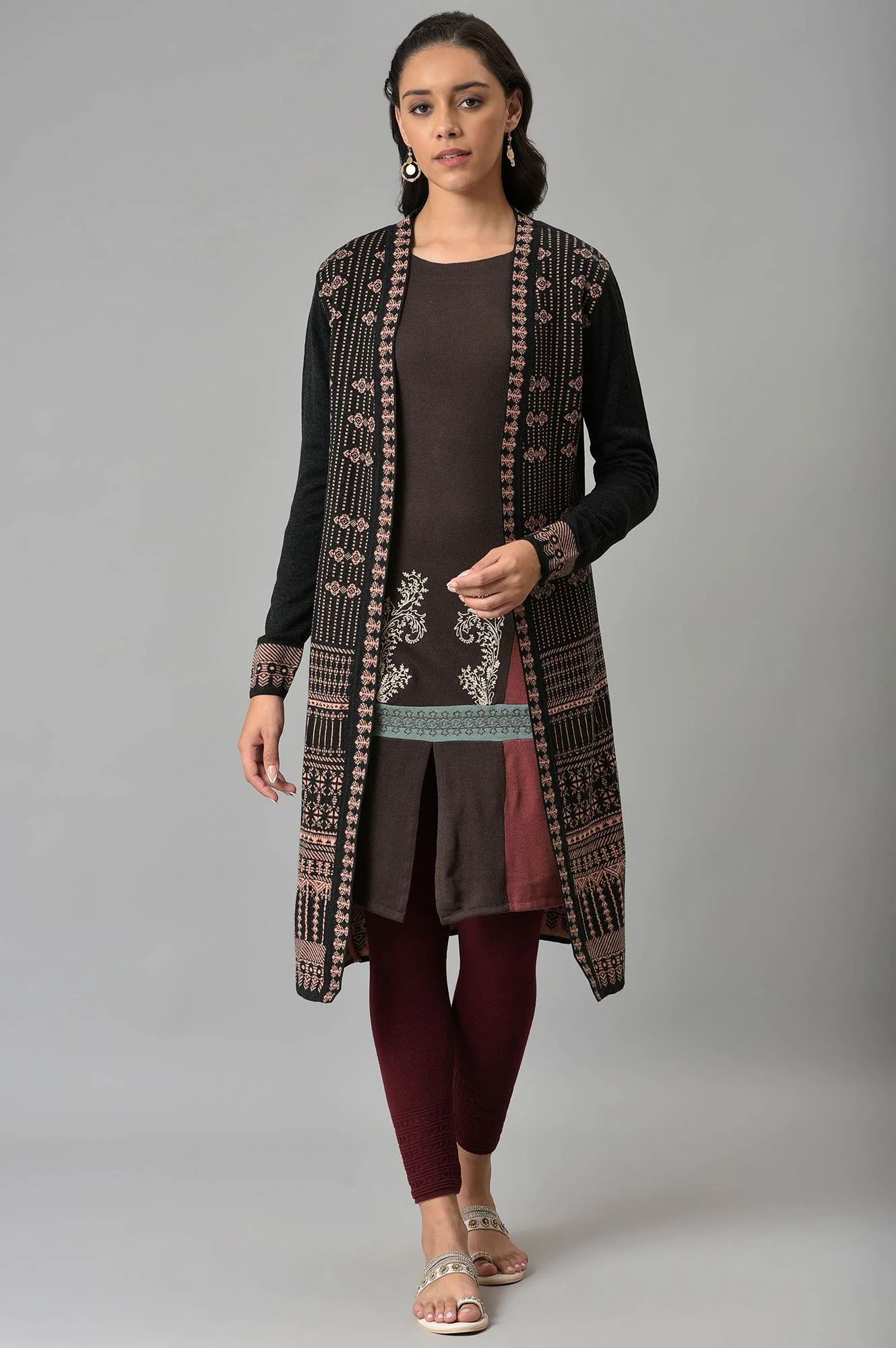 Peach Knitted Cardigan - Image 5
