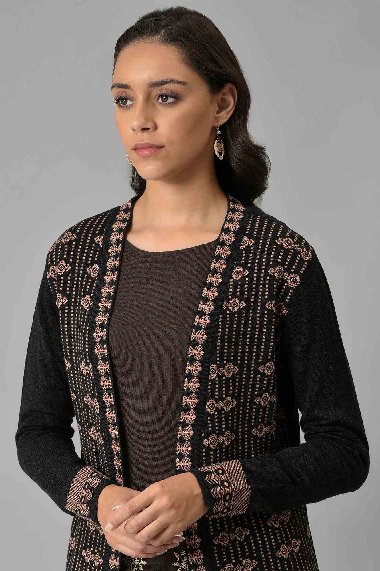 Peach Knitted Cardigan - Image 6