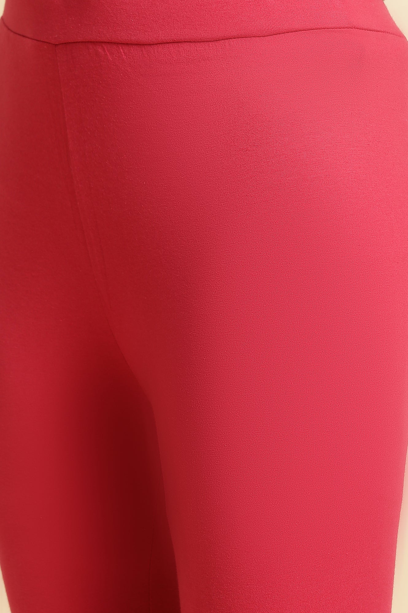 Pink Cotton Jersey Tights - Image 6
