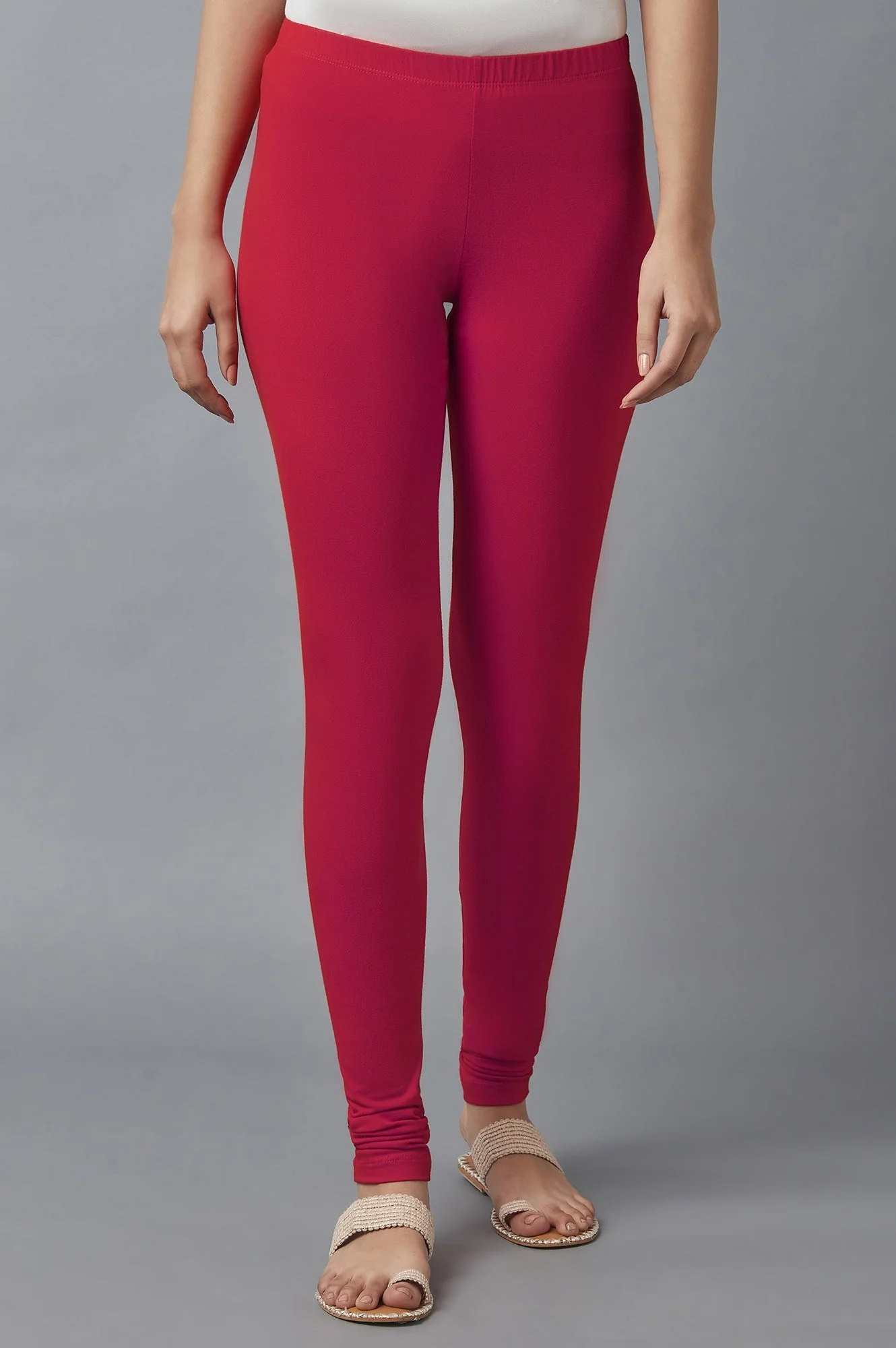 Pink Skin Fit Churidar