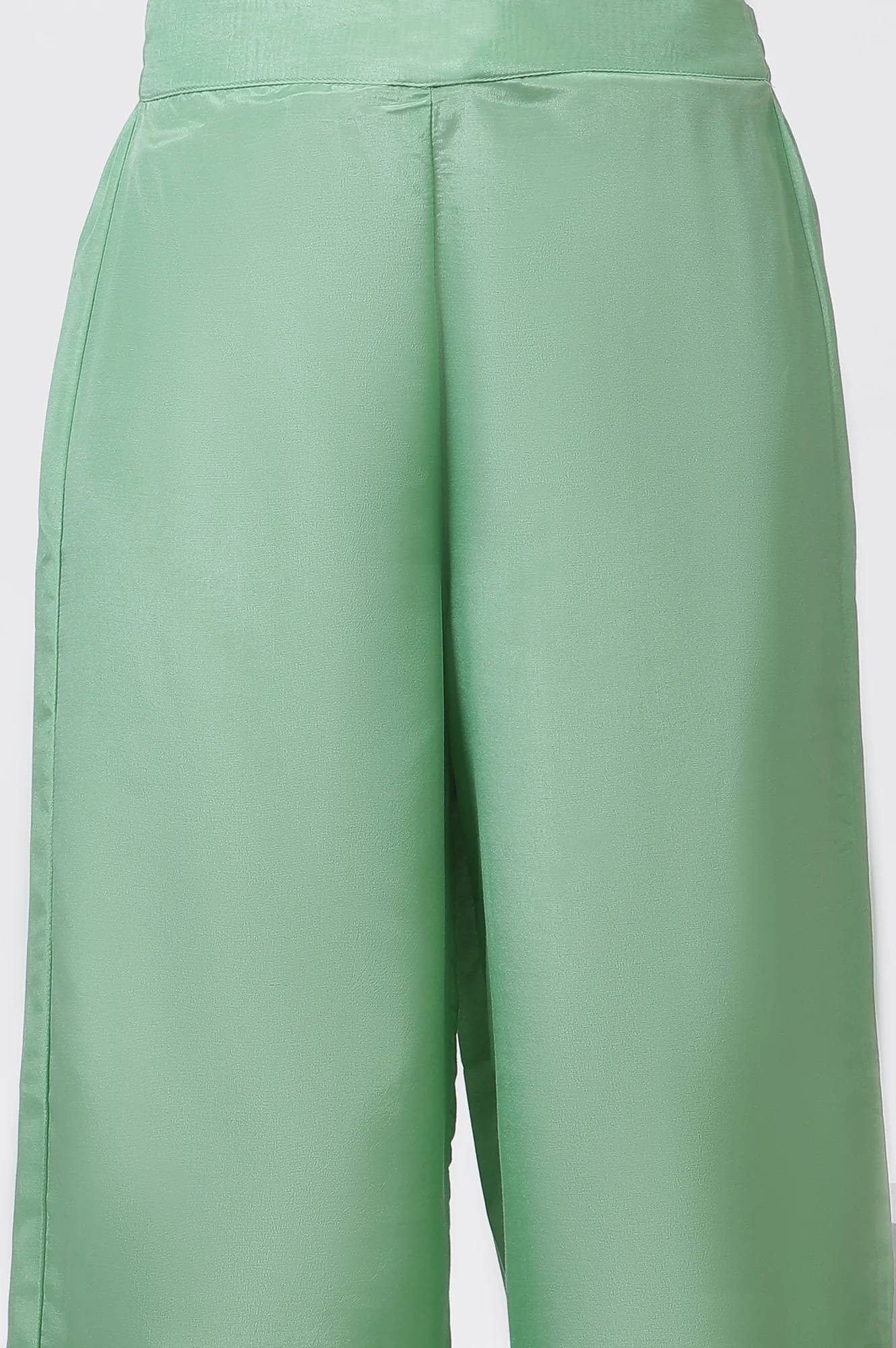 Pistachio Green Mukaish Kurta And Pants Set - Image 8