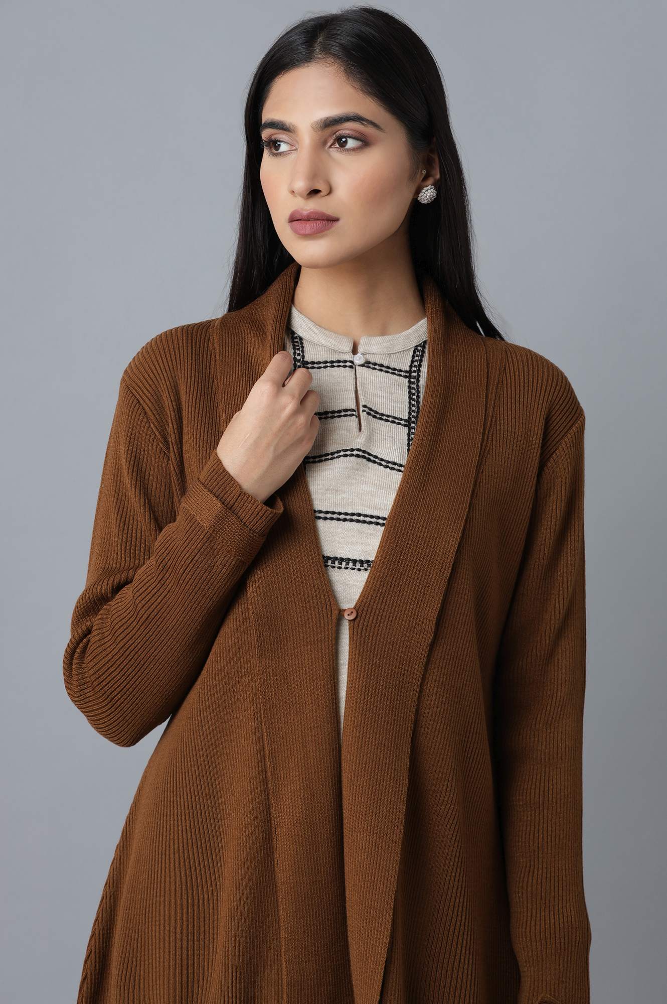 Pumpkin Orange Cardigan - Image 6