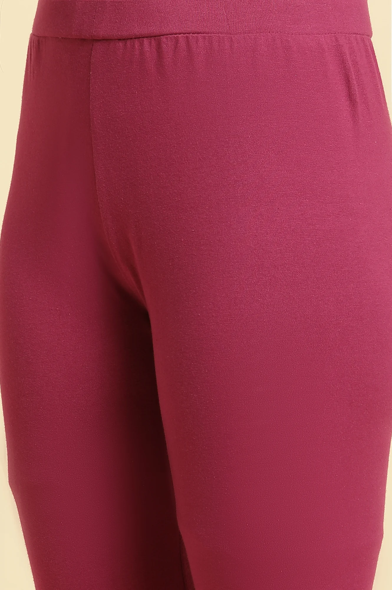 Purple Knitted Solid Tights - Image 7