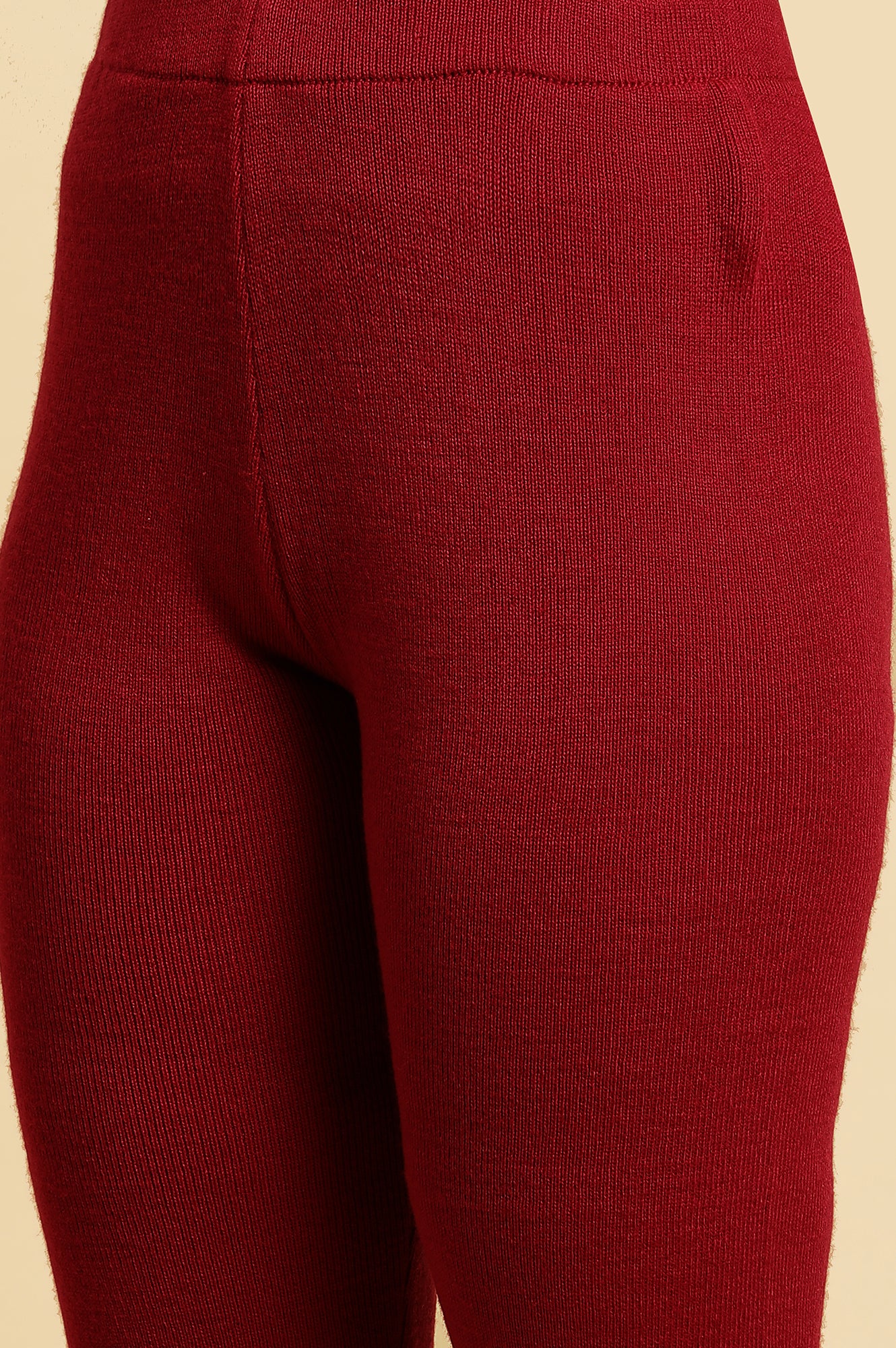 Red Acrylic Winter Tights - Image 7