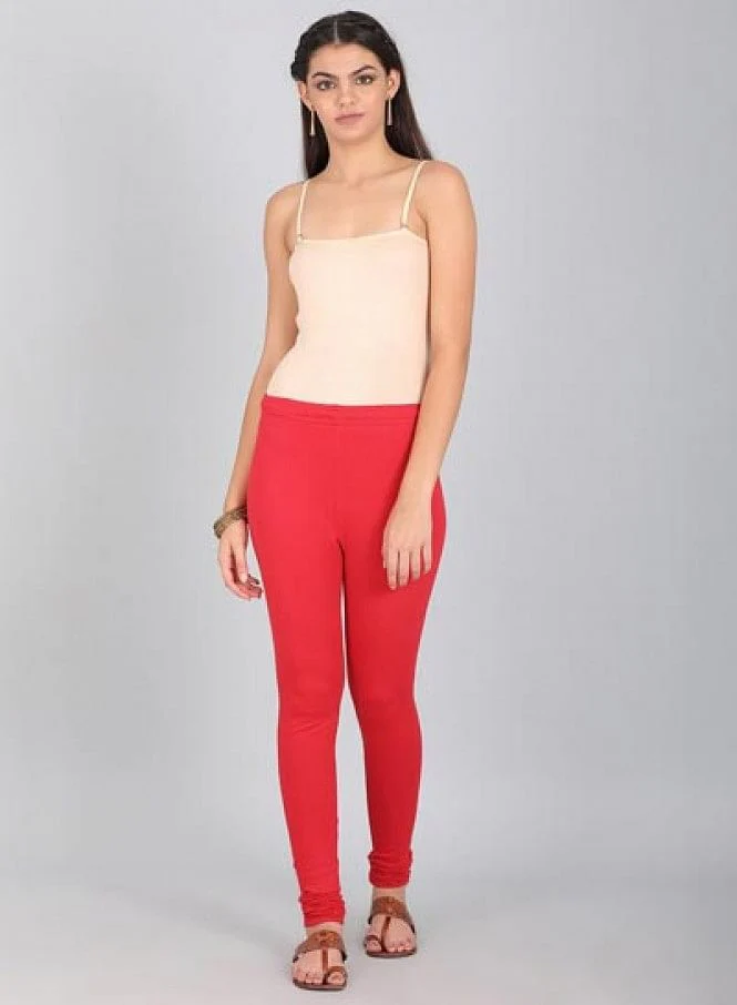 Red Knitted Churidar - Image 8