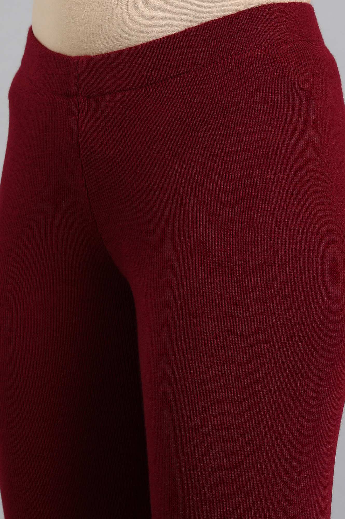 Red Woollen Leggings - Image 6