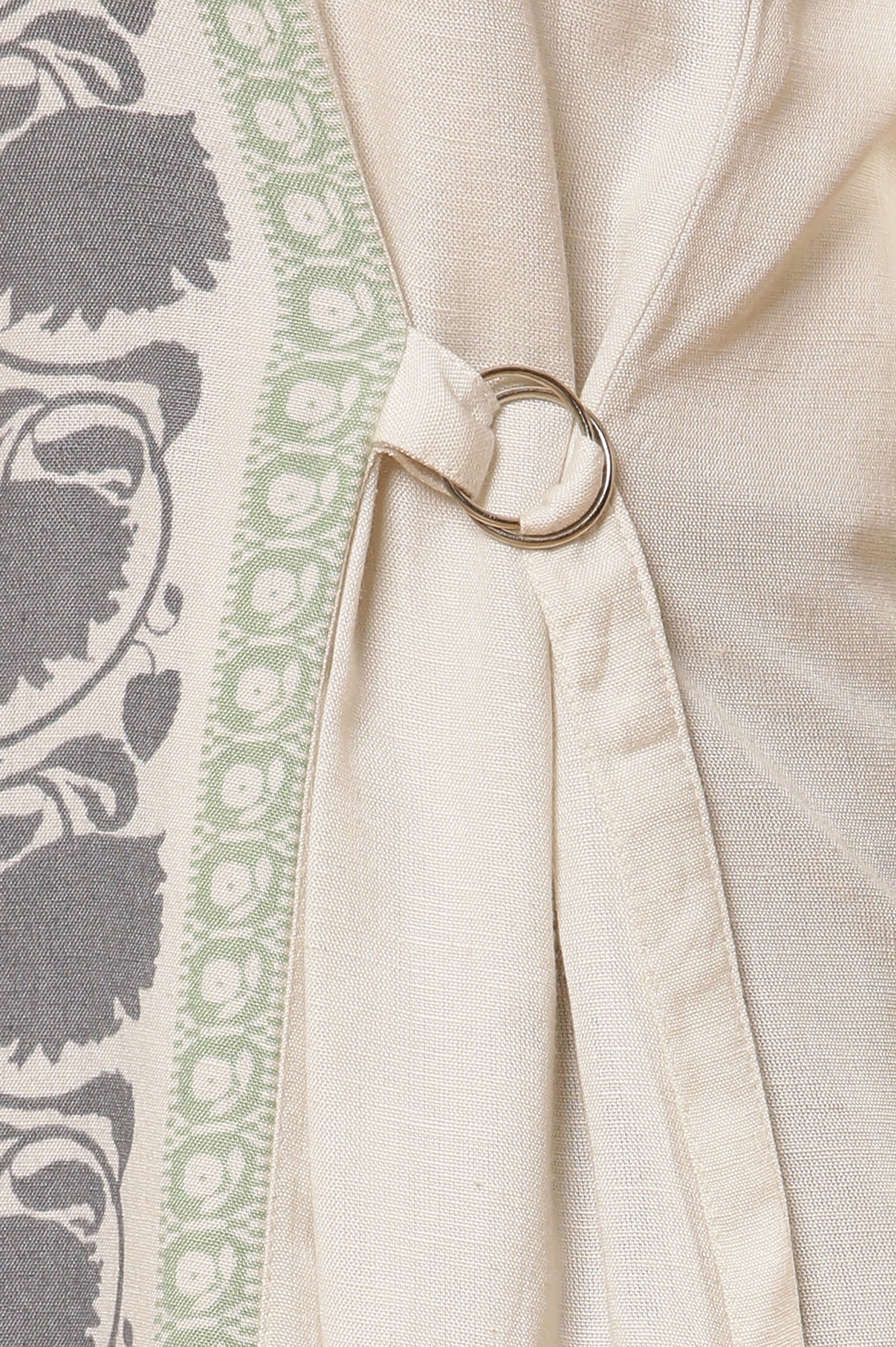 White Printed A-Line Kurta And Slim Pants Set - Image 8